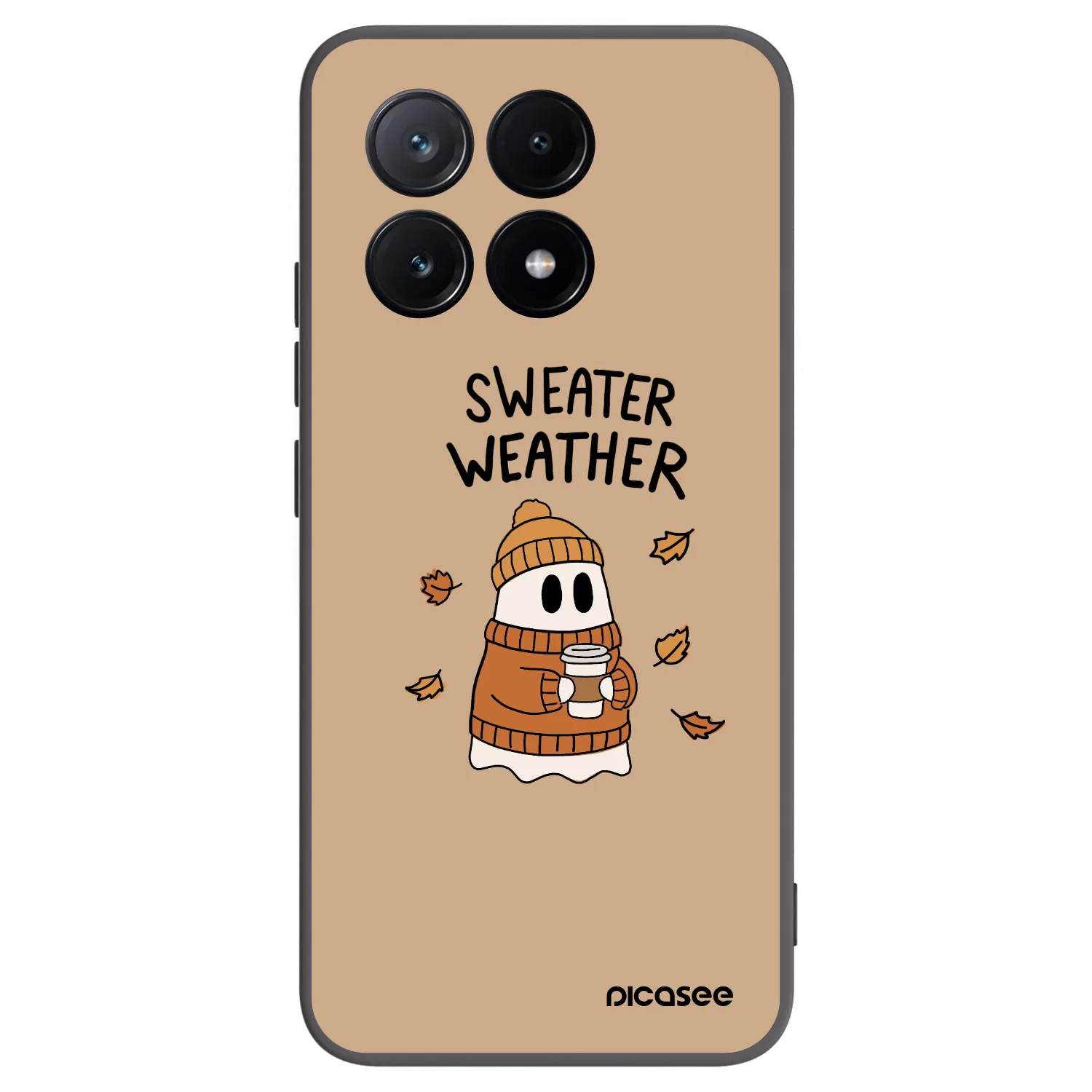 Picasee silikónový čierny obal pre Xiaomi Poco X6 Pro - Sweater ghost