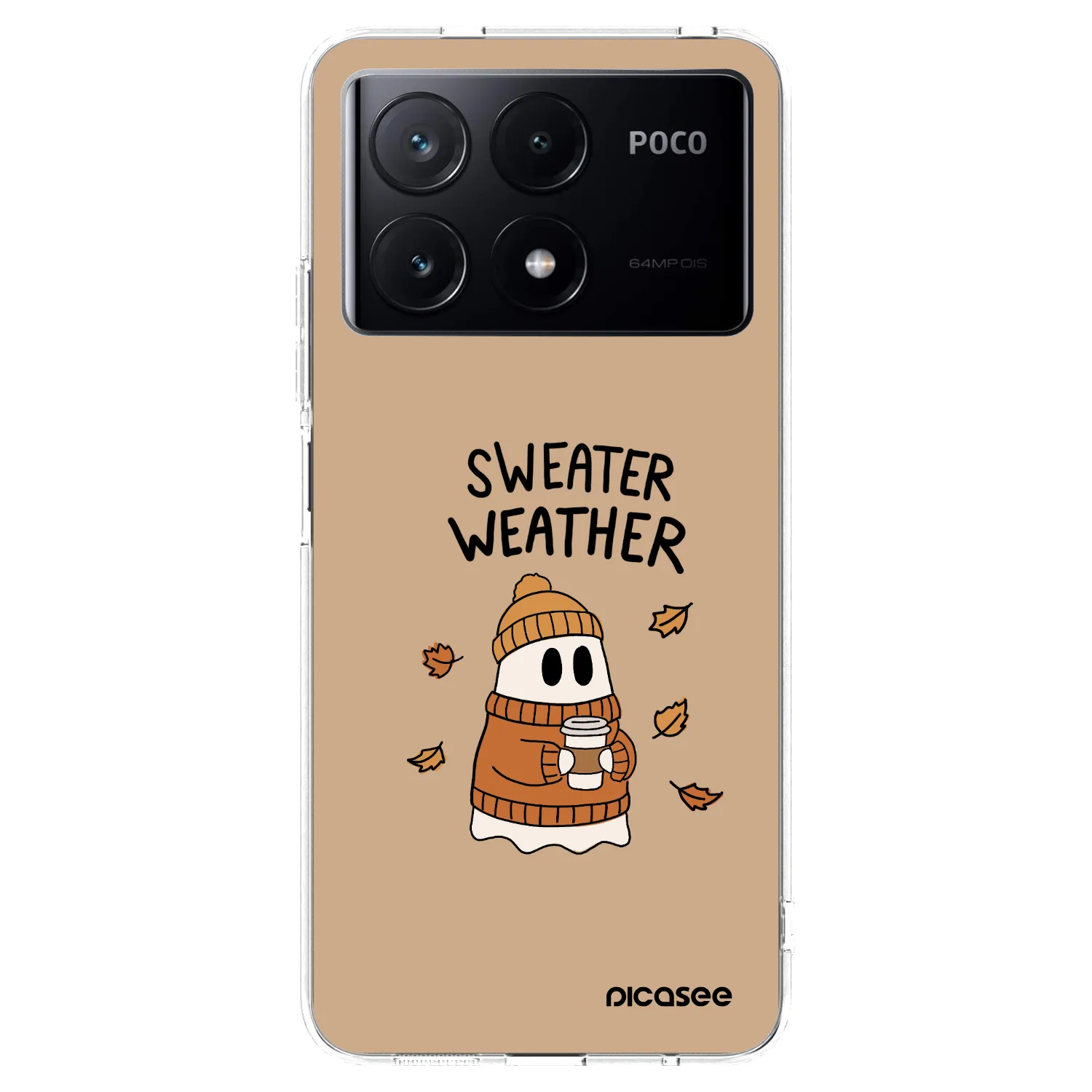 Picasee silikónový prehľadný obal pre Xiaomi Poco X6 Pro - Sweater ghost