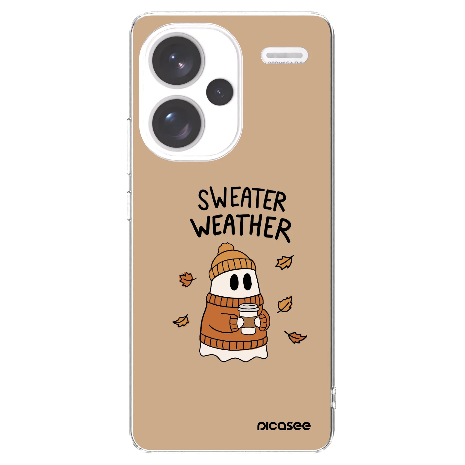 Picasee silikónový prehľadný obal pre Xiaomi Redmi Note 13 Pro+ 5G - Sweater ghost