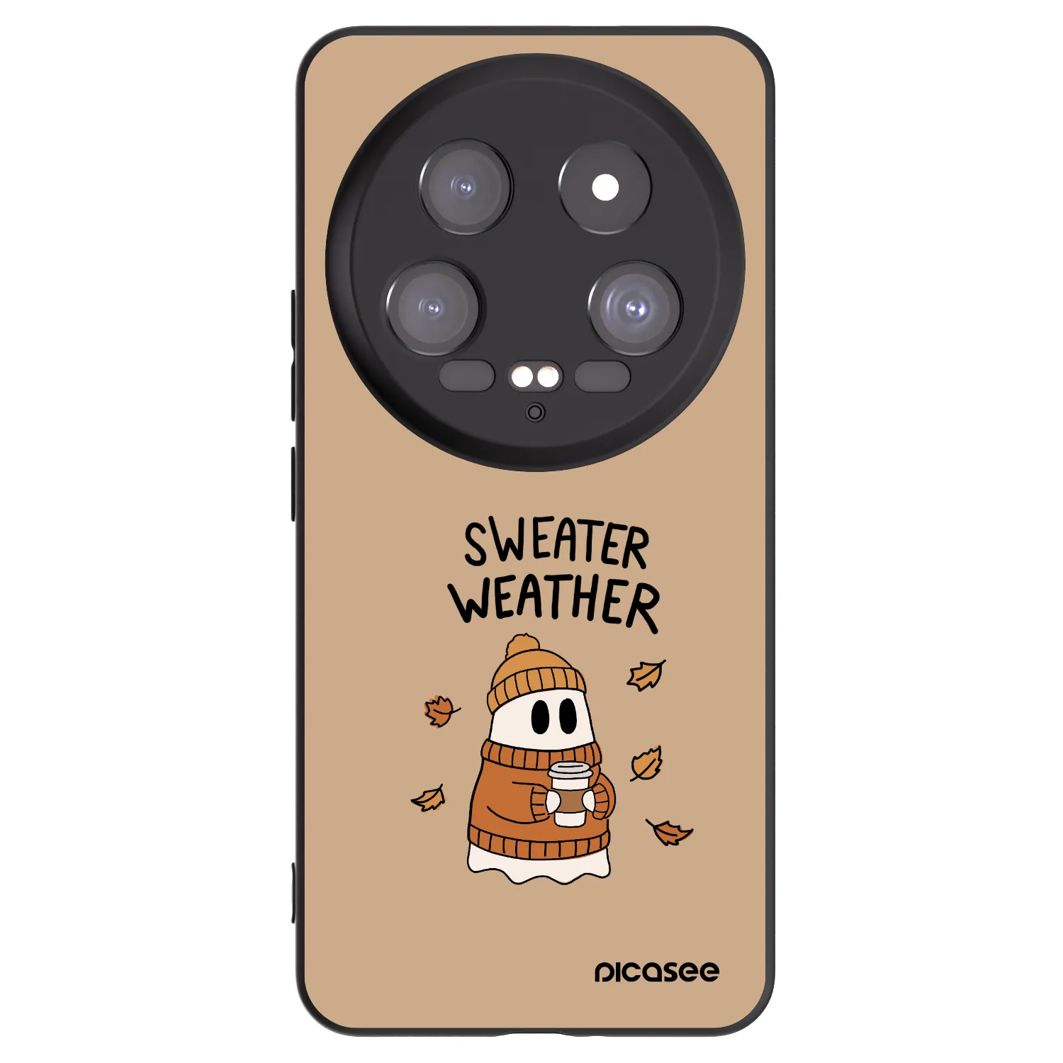 Picasee silikónový čierny obal pre Xiaomi 14 Ultra - Sweater ghost