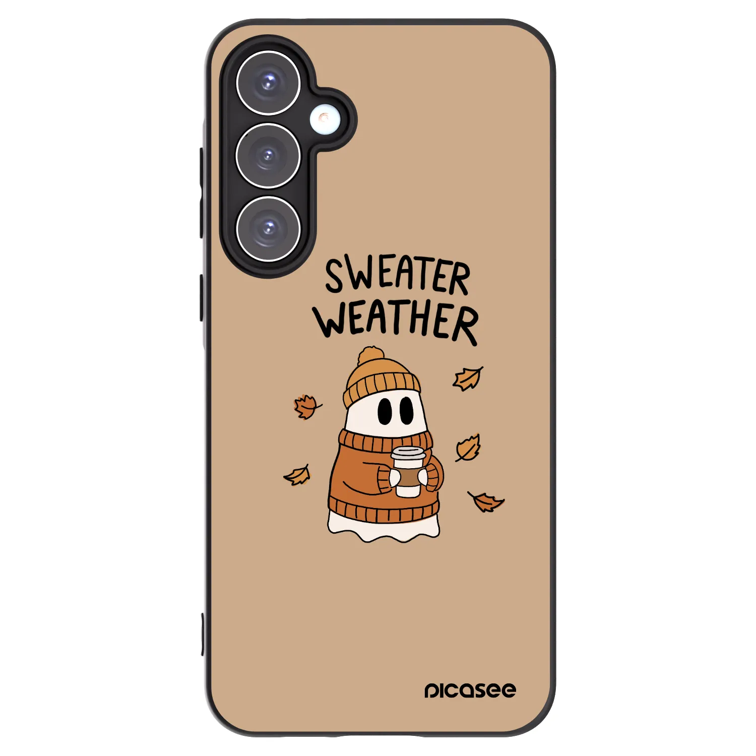 Picasee silikónový čierny obal pre Samsung Galaxy A55 5G A556B - Sweater ghost