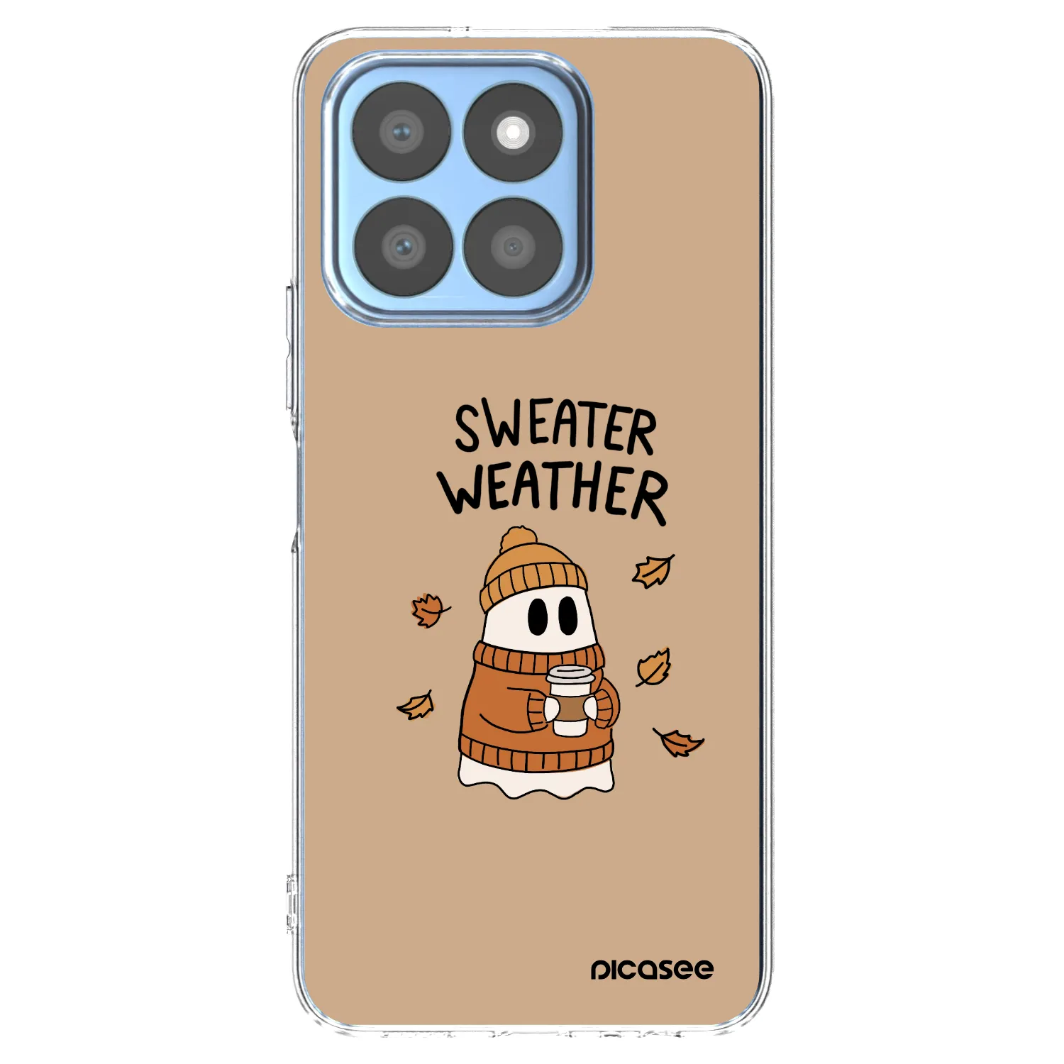 Picasee silikónový prehľadný obal pre Honor X8b - Sweater ghost