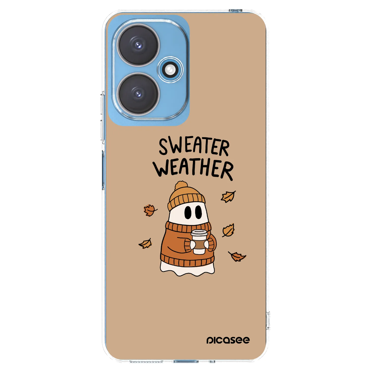 Picasee silikónový prehľadný obal pre Xiaomi Redmi 13C 5G - Sweater ghost