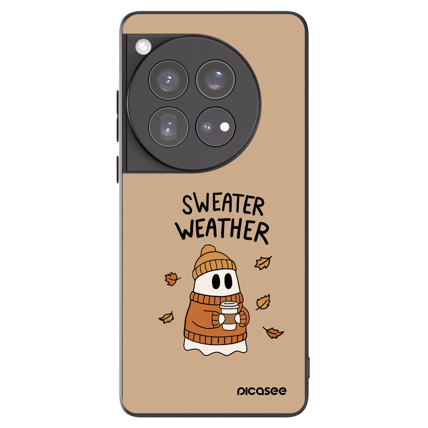 Picasee silikónový čierny obal pre OnePlus 12 5G - Sweater ghost