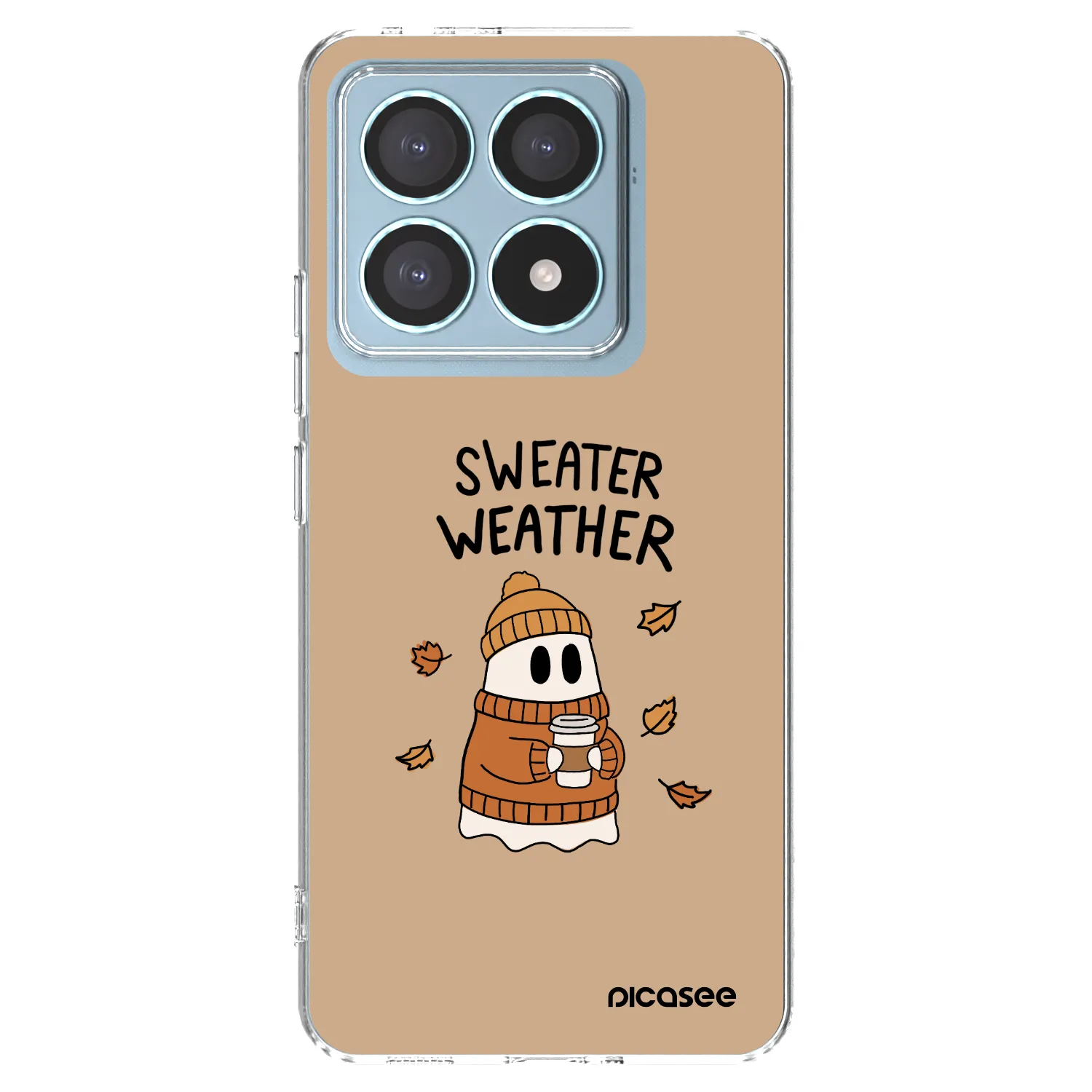 Picasee silikónový prehľadný obal pre Xiaomi 14T Pro - Sweater ghost