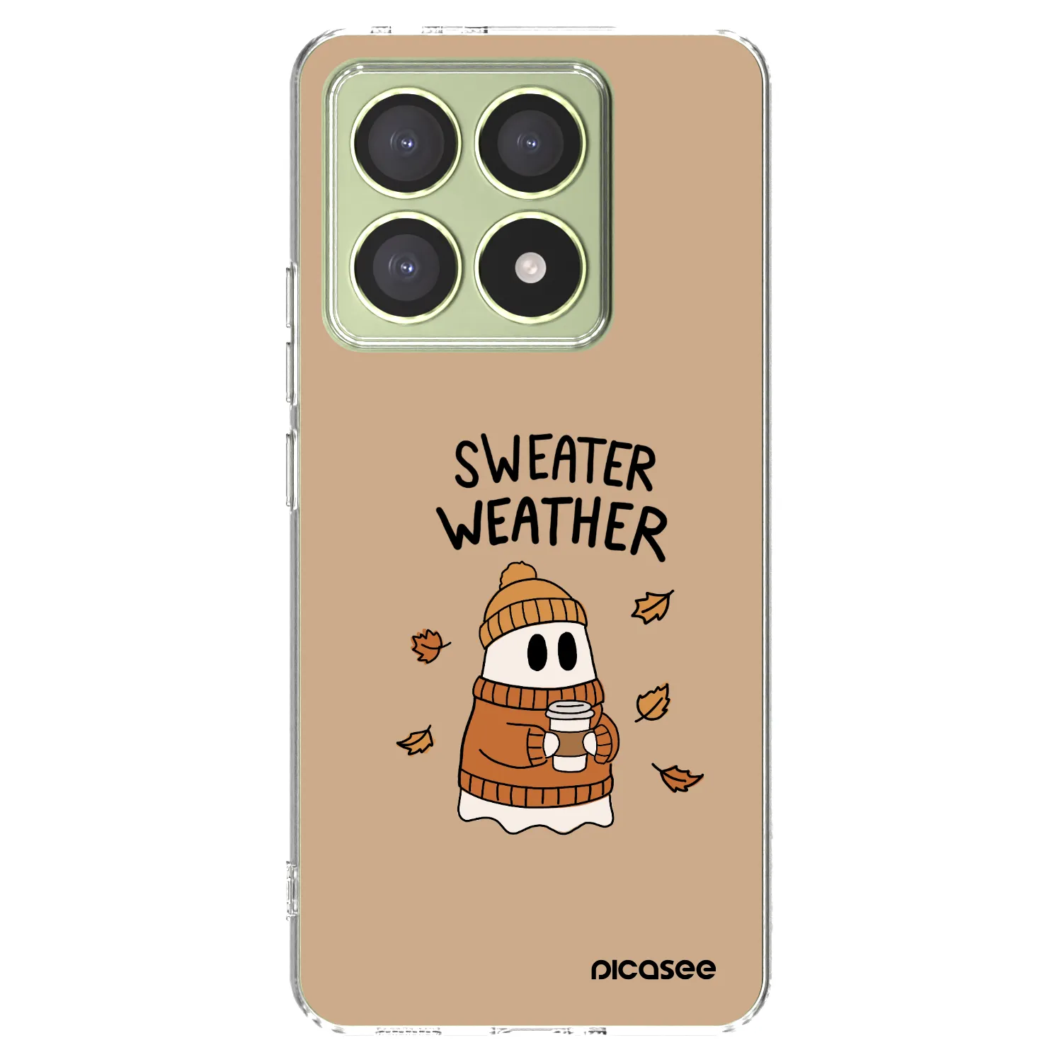 Picasee silikónový prehľadný obal pre Xiaomi 14T - Sweater ghost
