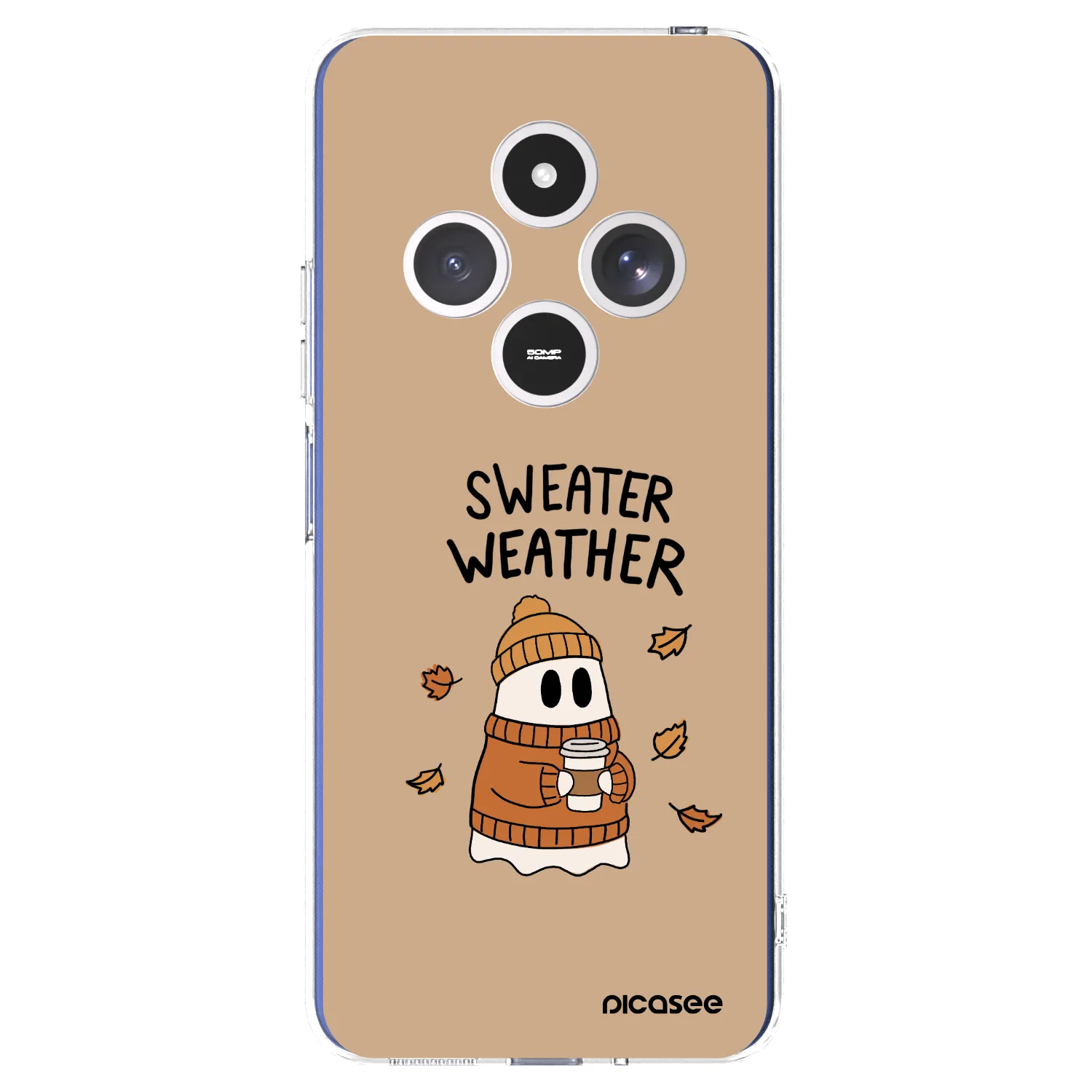 Picasee silikónový prehľadný obal pre Xiaomi Redmi 14C - Sweater ghost