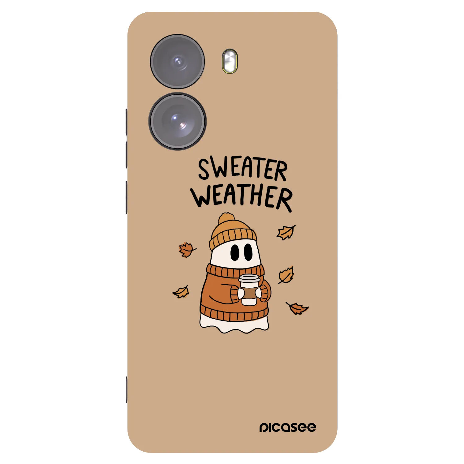 Picasee silikónový čierny obal pre Xiaomi Poco X7 - Sweater ghost