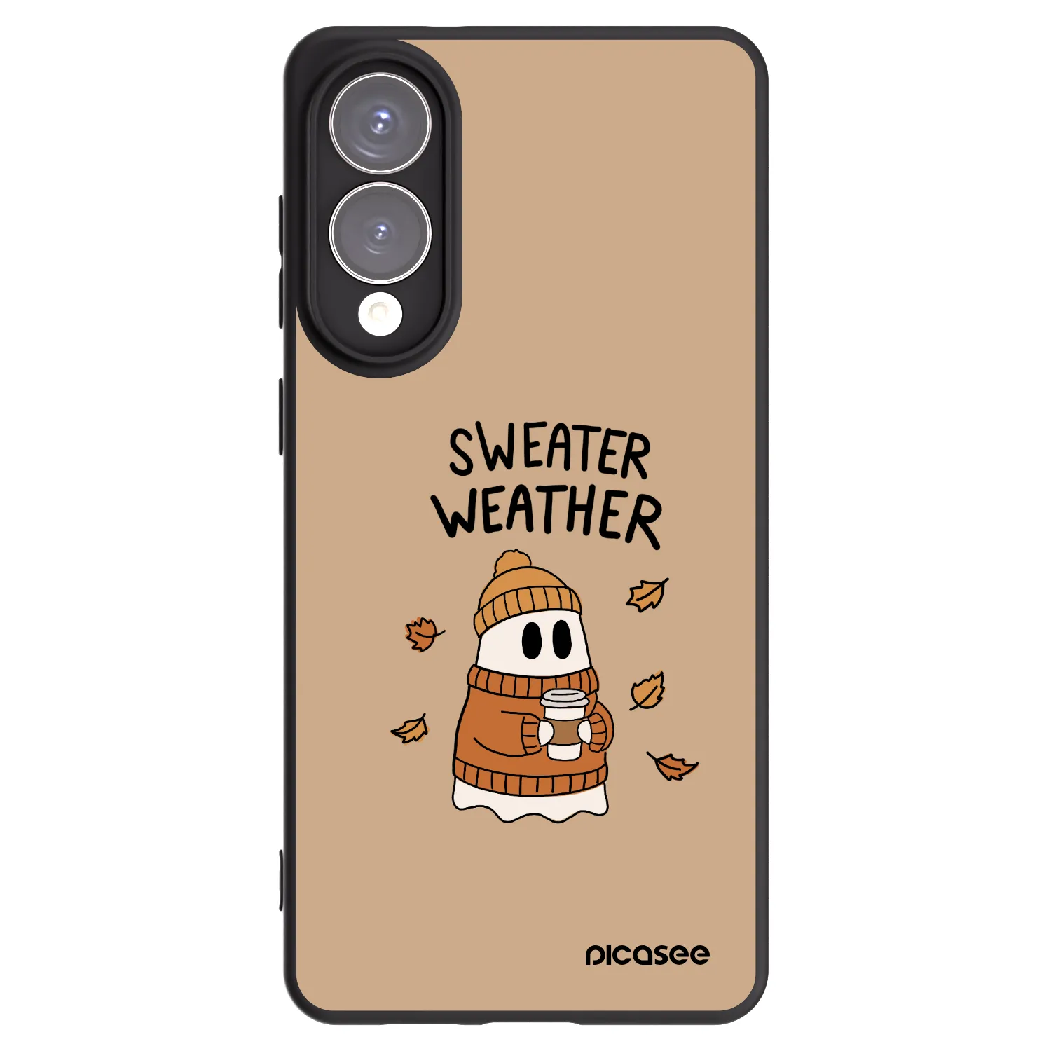 Picasee silikónový čierny obal pre Samsung Galaxy S25 Edge 5G - Sweater ghost