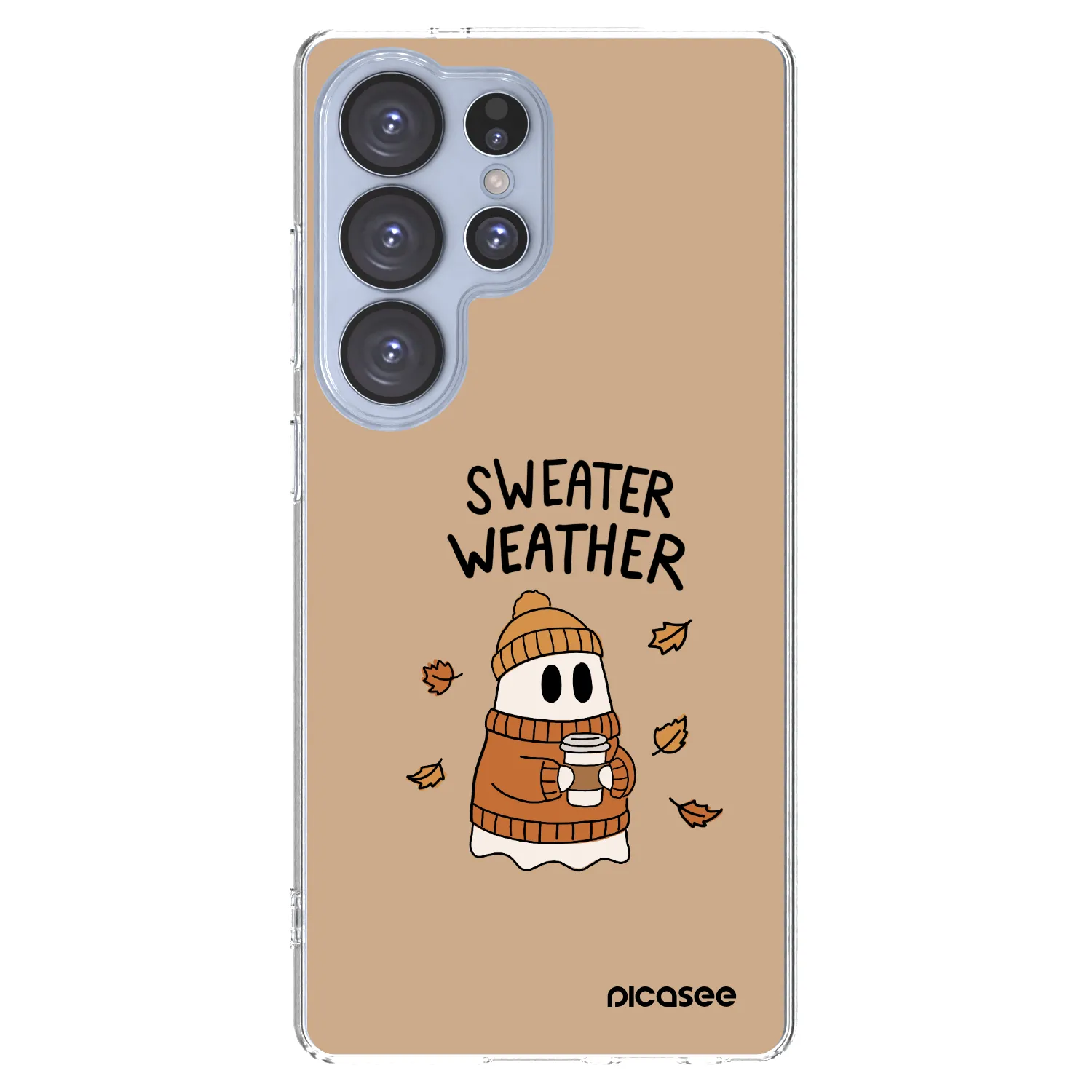 Picasee silikónový prehľadný obal pre Samsung Galaxy S25 Ultra 5G - Sweater ghost