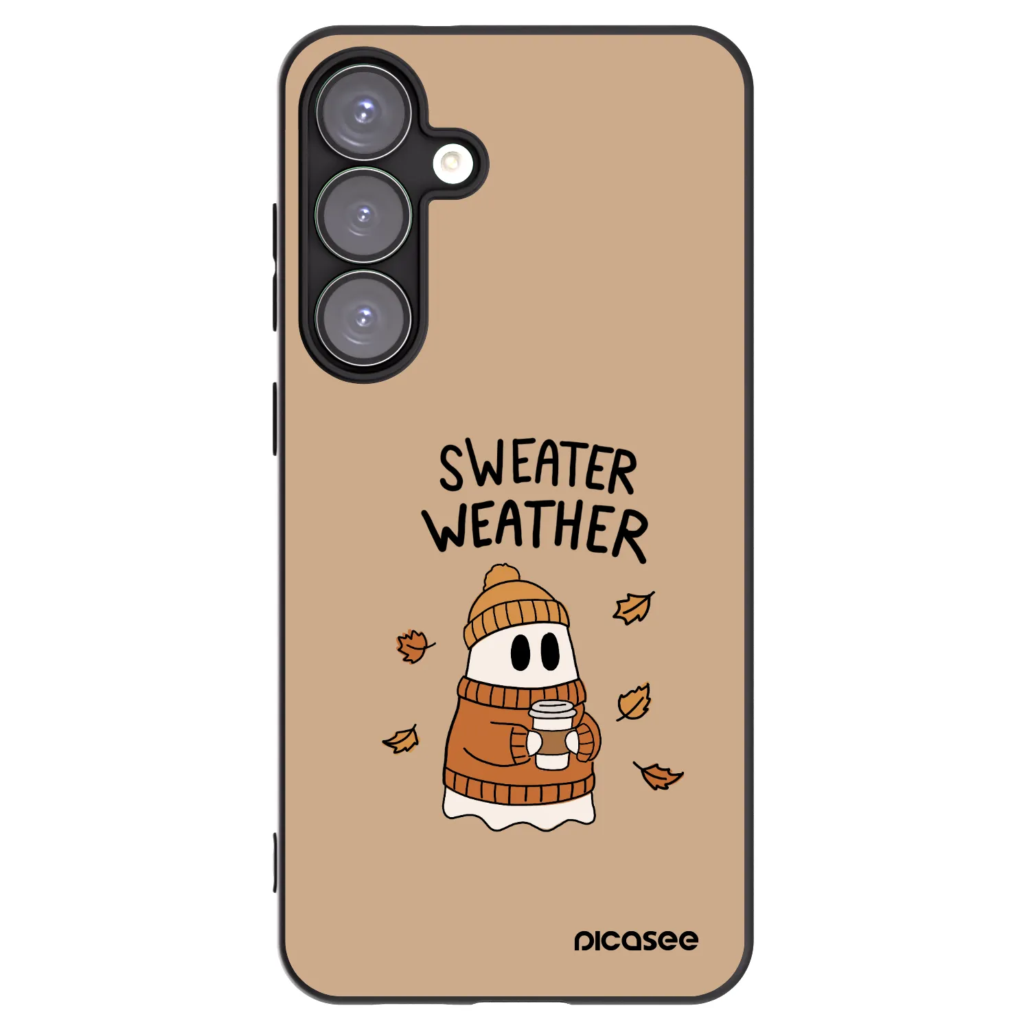 Picasee silikónový čierny obal pre Samsung Galaxy S25+ 5G - Sweater ghost