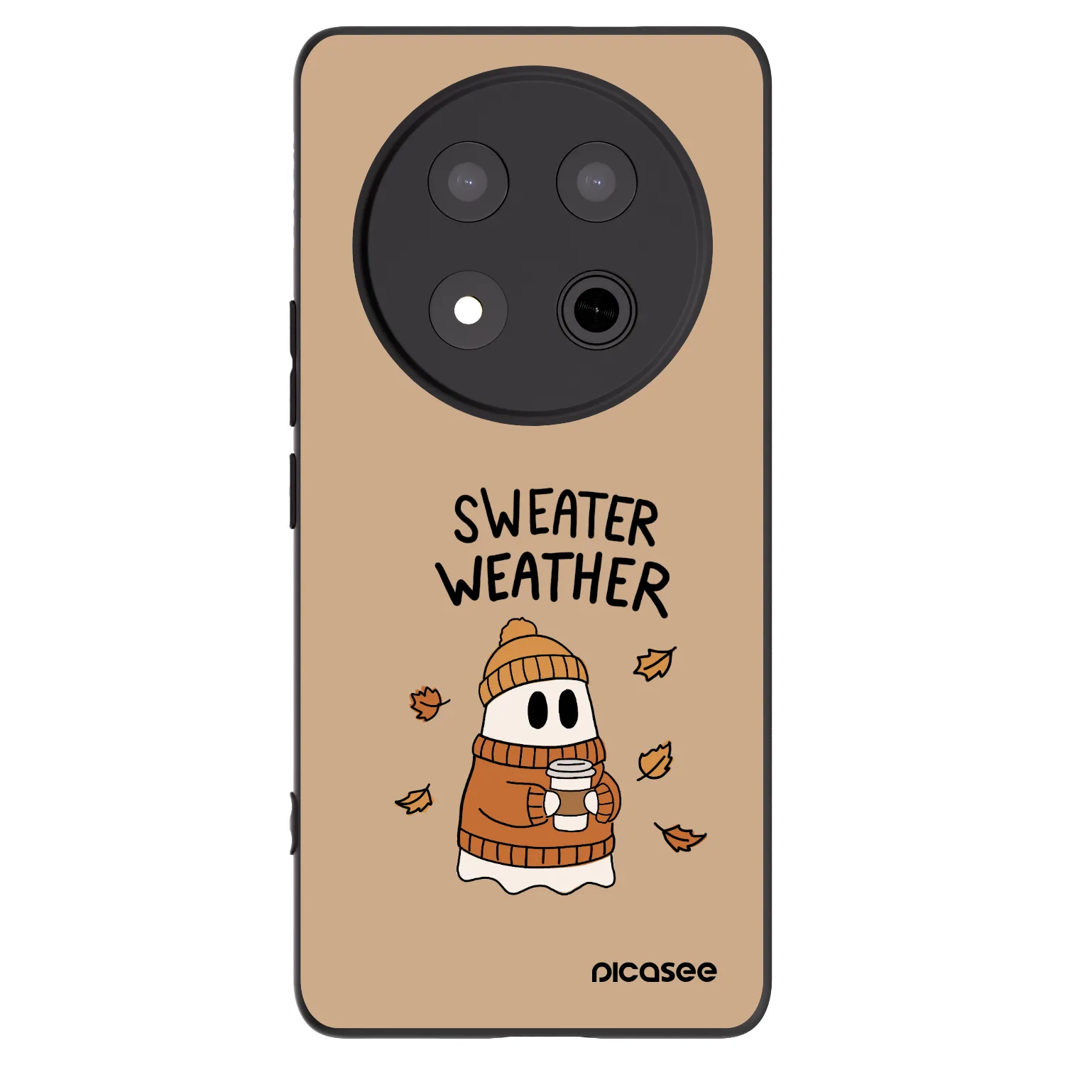 Picasee silikónový čierny obal pre Honor Magic7 Lite 5G - Sweater ghost