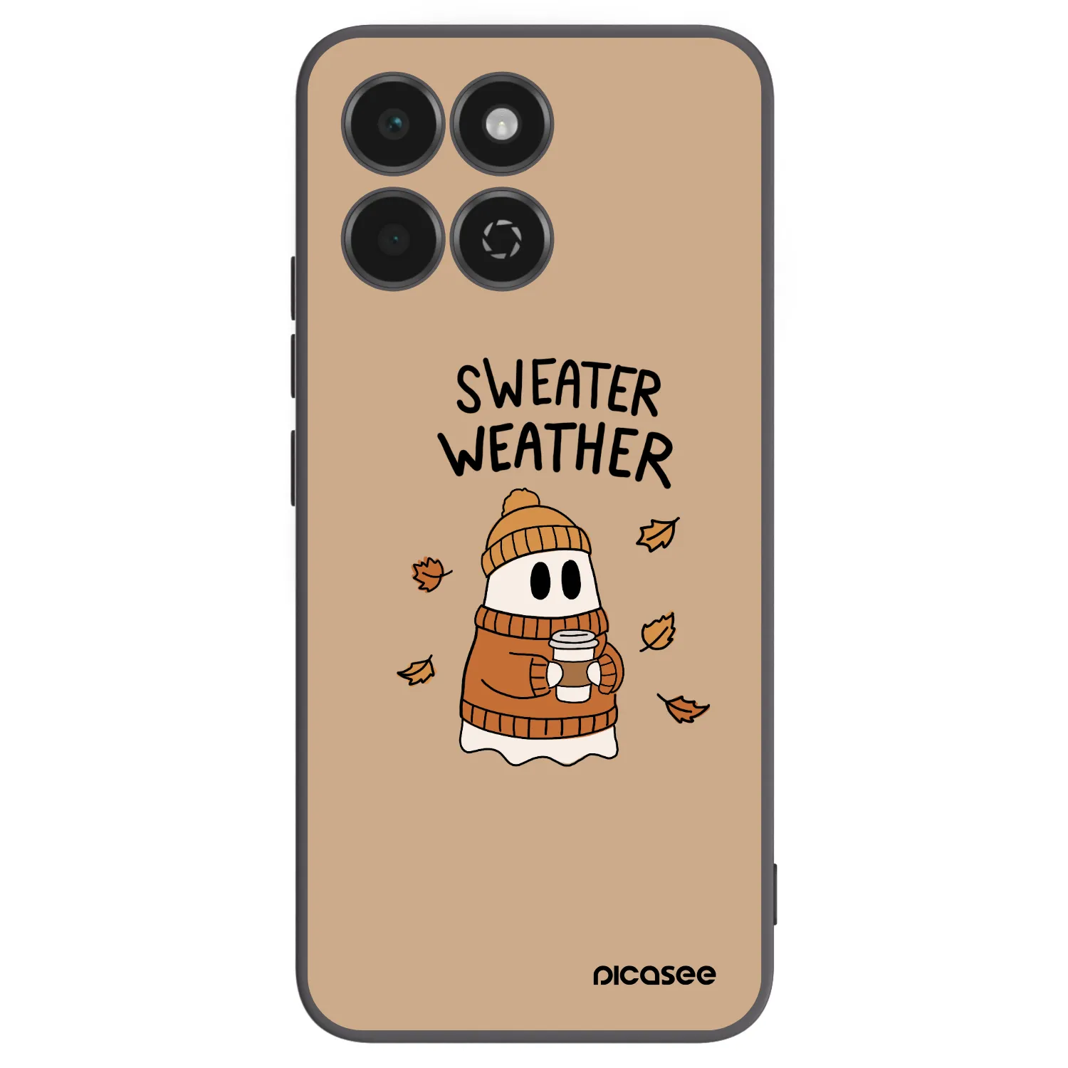 Picasee silikónový čierny obal pre Honor 200 Smart 5G - Sweater ghost