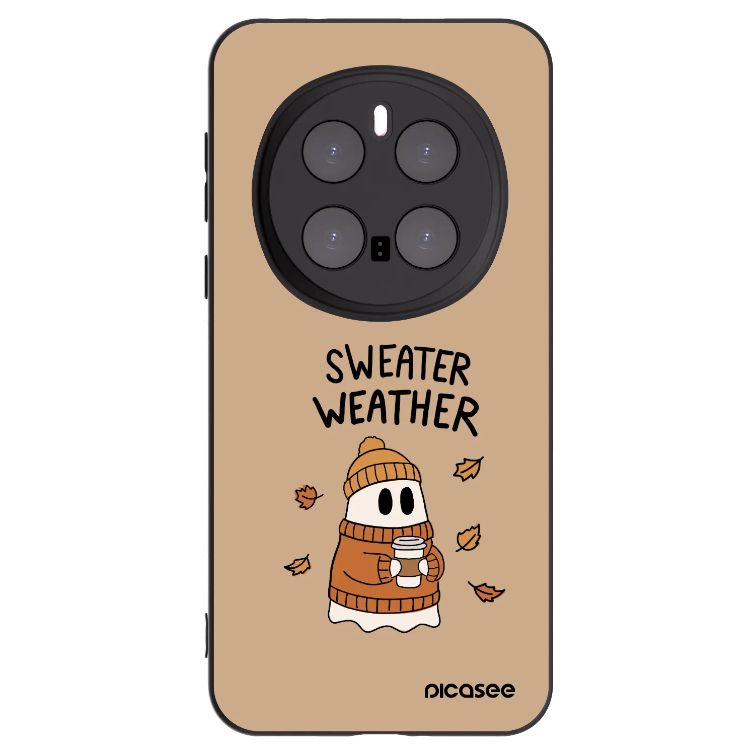 Picasee silikónový čierny obal pre Honor Magic7 Pro 5G - Sweater ghost