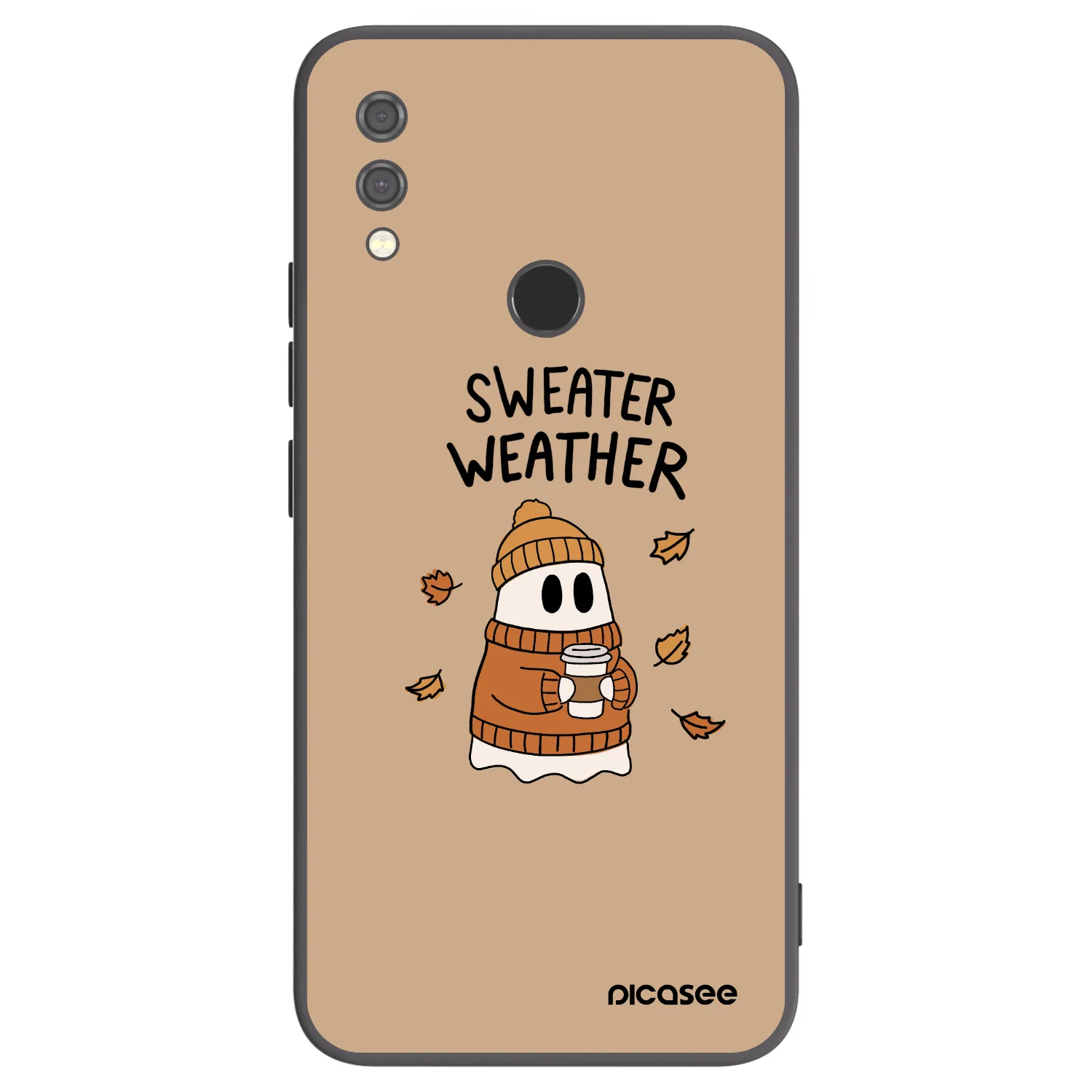 Picasee silikónový čierny obal pre Xiaomi Redmi Note 7 - Sweater ghost