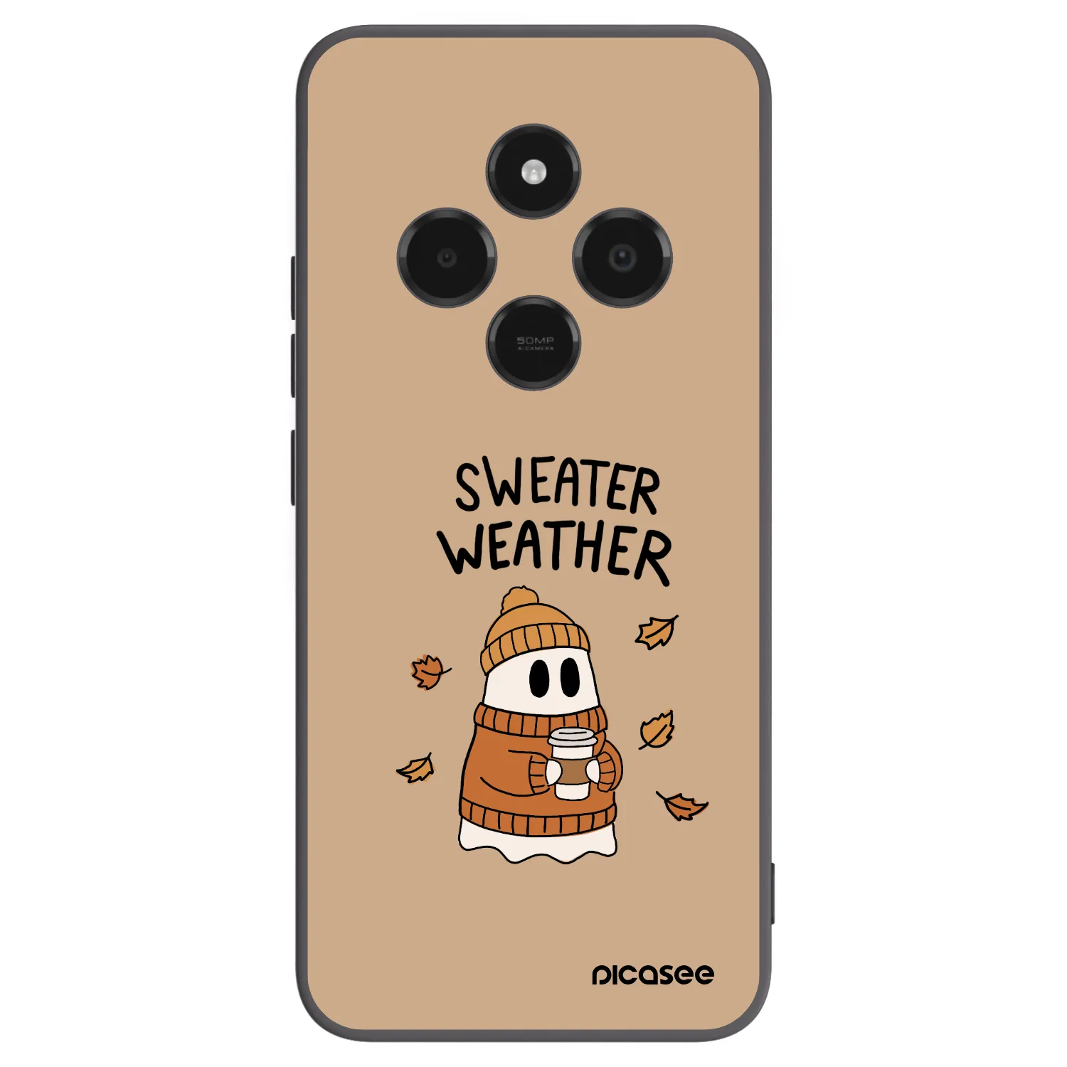 Picasee silikónový čierny obal pre Xiaomi Poco C75 - Sweater ghost