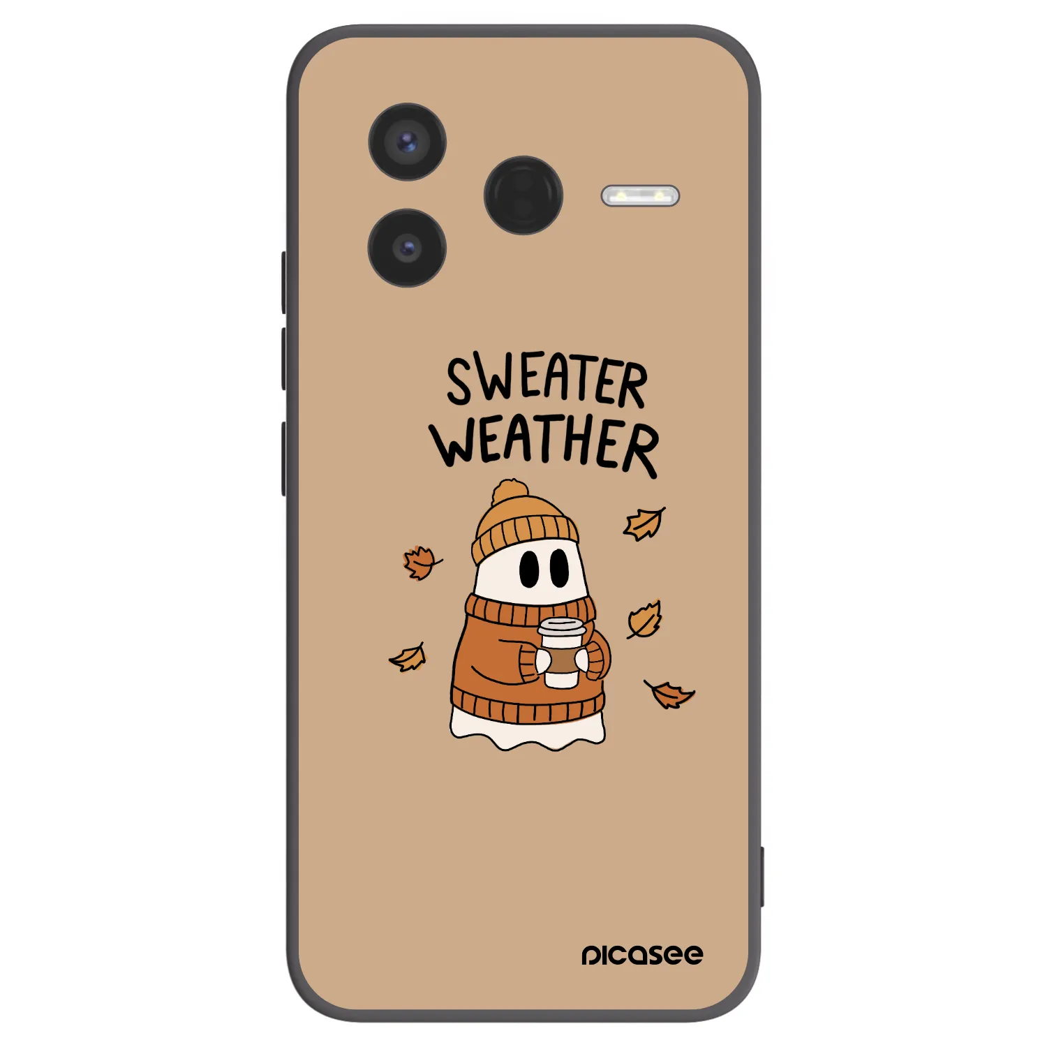Picasee silikónový čierny obal pre Xiaomi Poco F7 Pro 5G - Sweater ghost