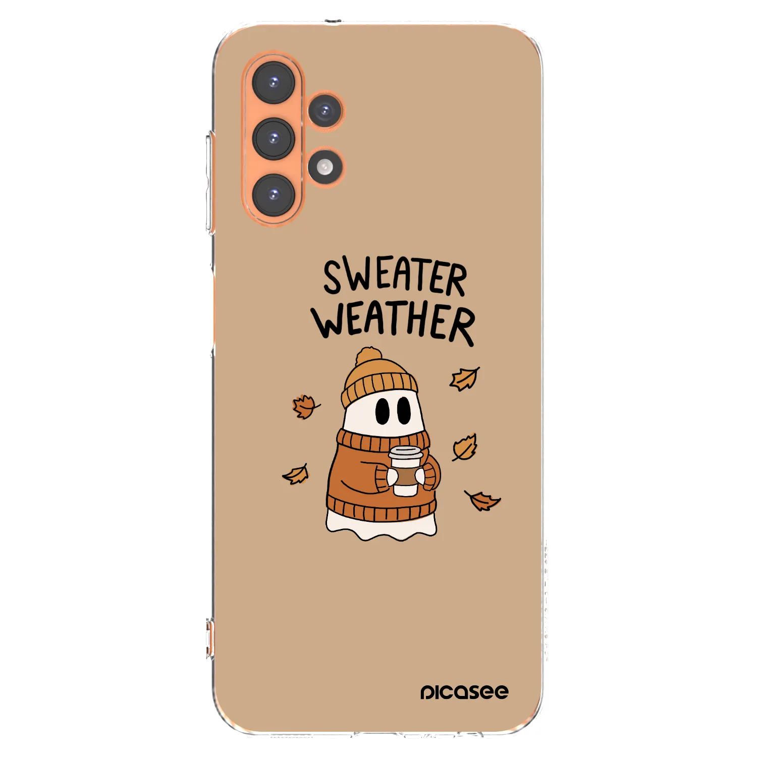 Picasee silikónový prehľadný obal pre Samsung Galaxy A13 5G - Sweater ghost