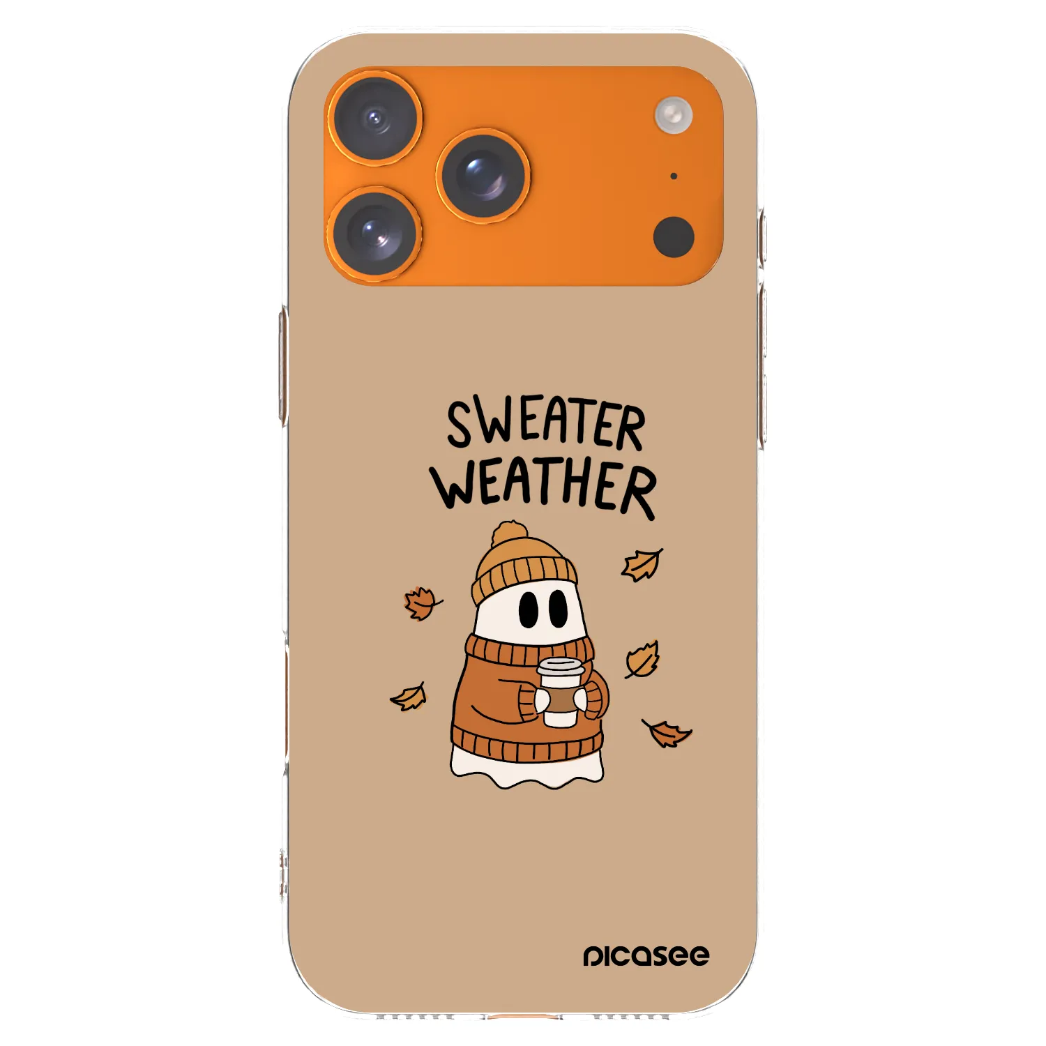 Picasee silikónový prehľadný obal pre Apple iPhone 17 Pro Max - Sweater ghost