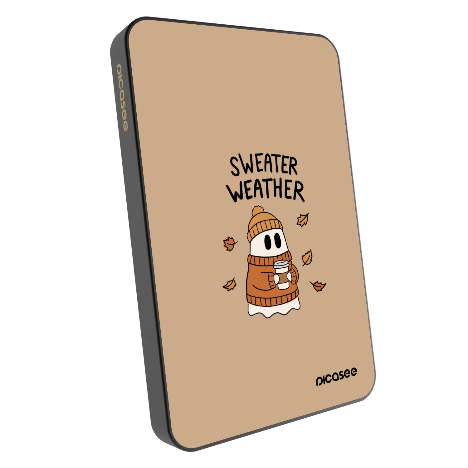 Picasee Powerbanka s MagSafe 5 000 mAh Šedá - Sweater ghost