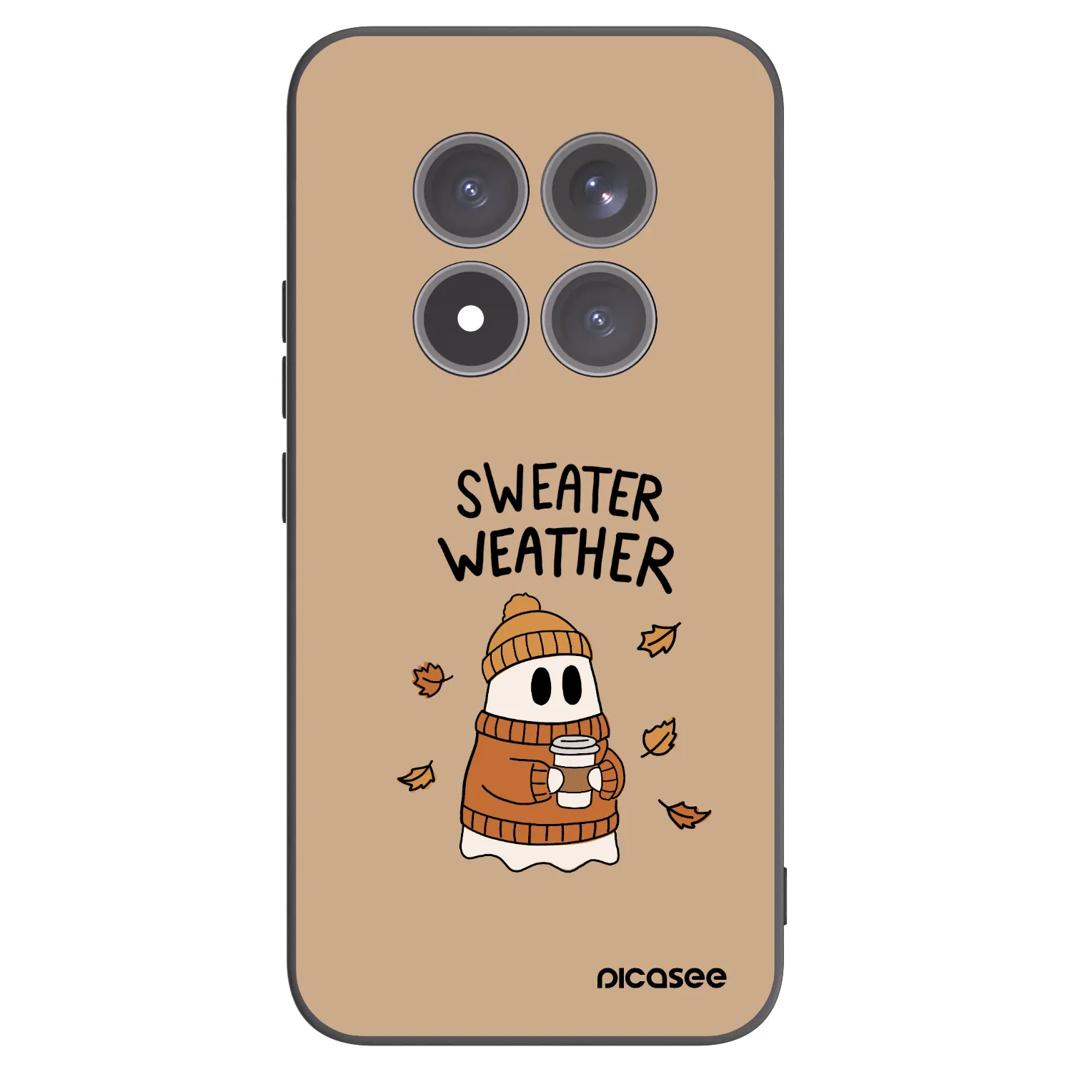 Picasee silikónový čierny obal pre Xiaomi Redmi Note 15 Pro+ - Sweater ghost