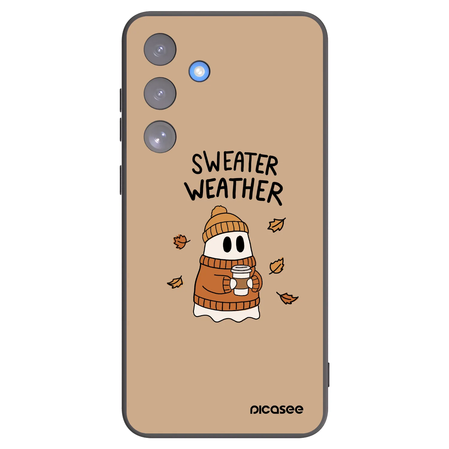 Picasee silikónový čierny obal pre Samsung Galaxy S25 FE 5G - Sweater ghost