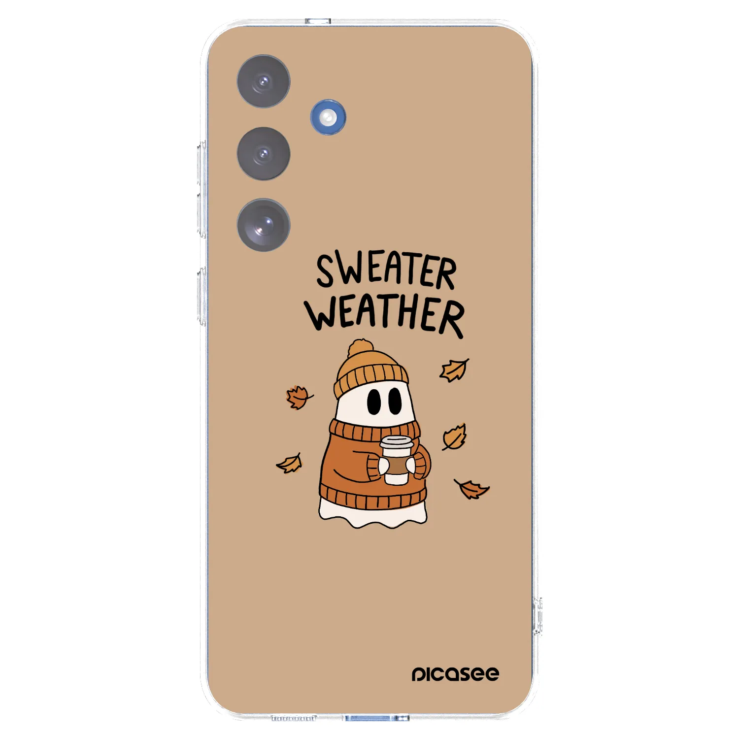 Picasee silikónový prehľadný obal pre Samsung Galaxy S25 FE 5G - Sweater ghost