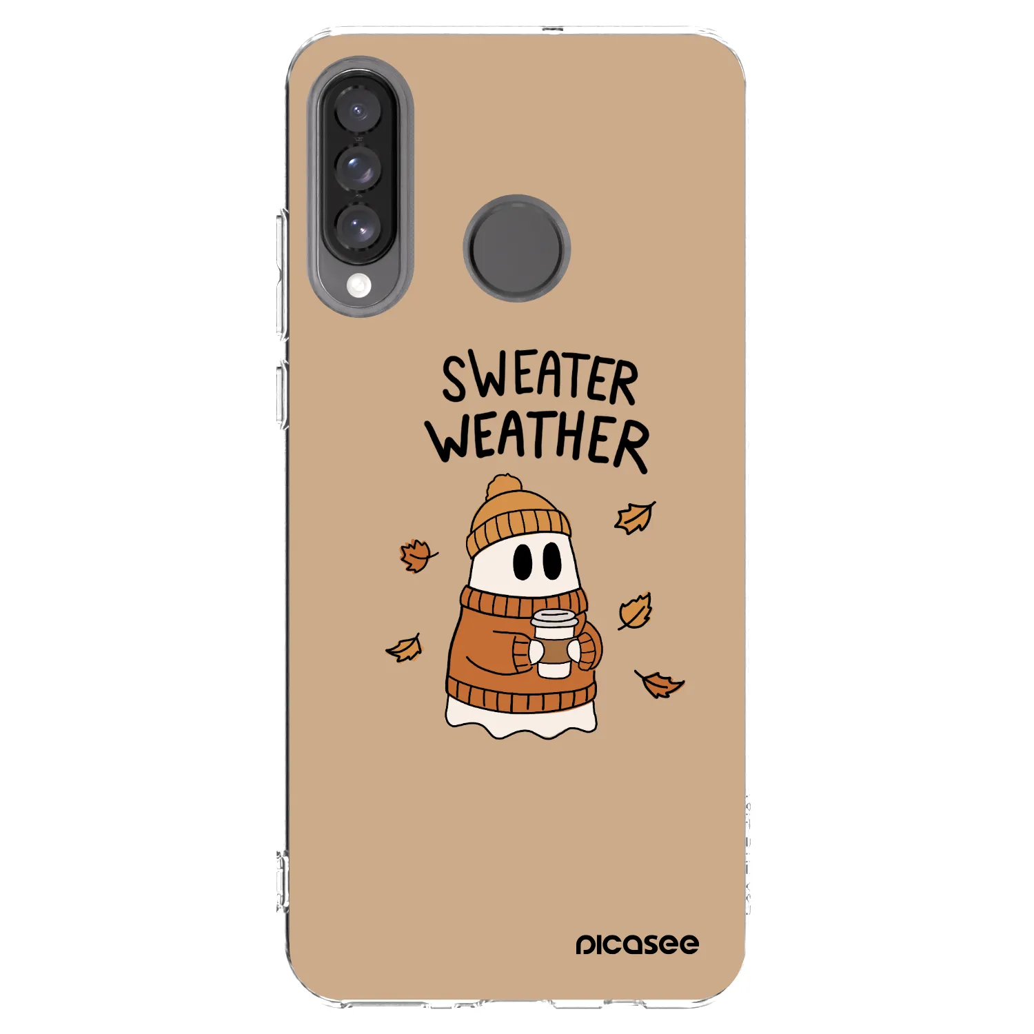 Picasee silikónový prehľadný obal pre Huawei P30 Lite - Sweater ghost