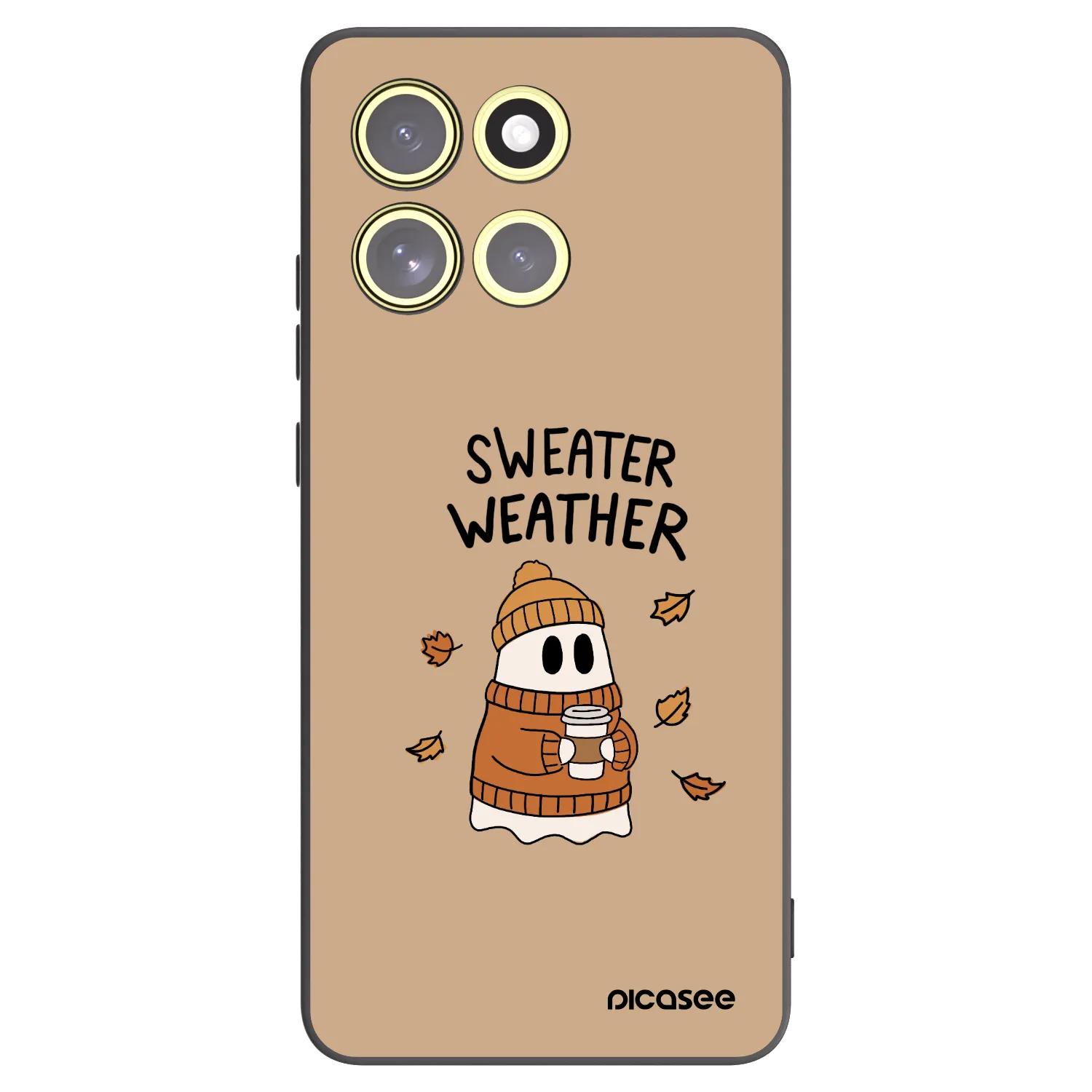 Picasee silikónový čierny obal pre Motorola Moto G86 Power 5G - Sweater ghost