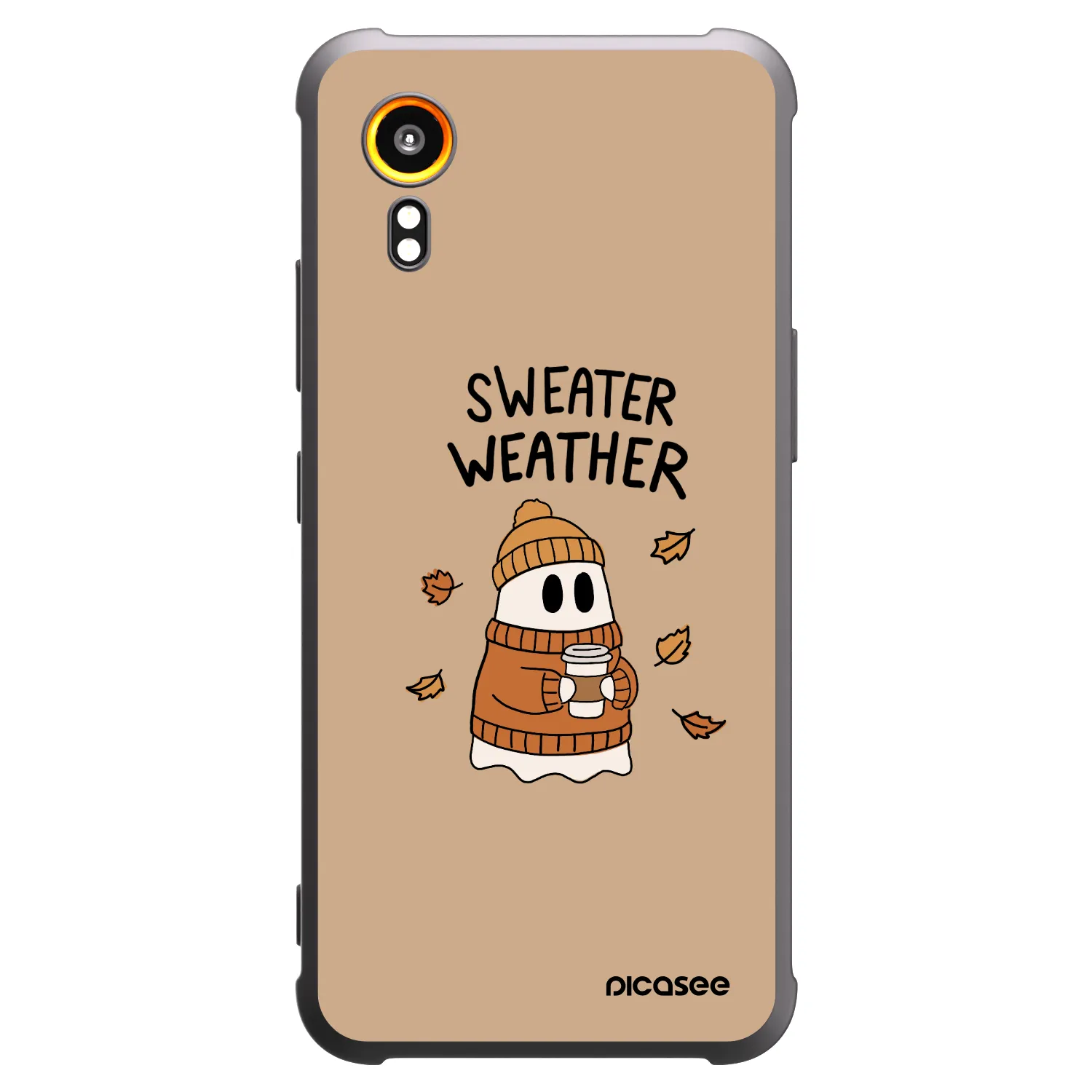 Picasee silikónový čierny obal pre Samsung Galaxy XCover 7 - Sweater ghost