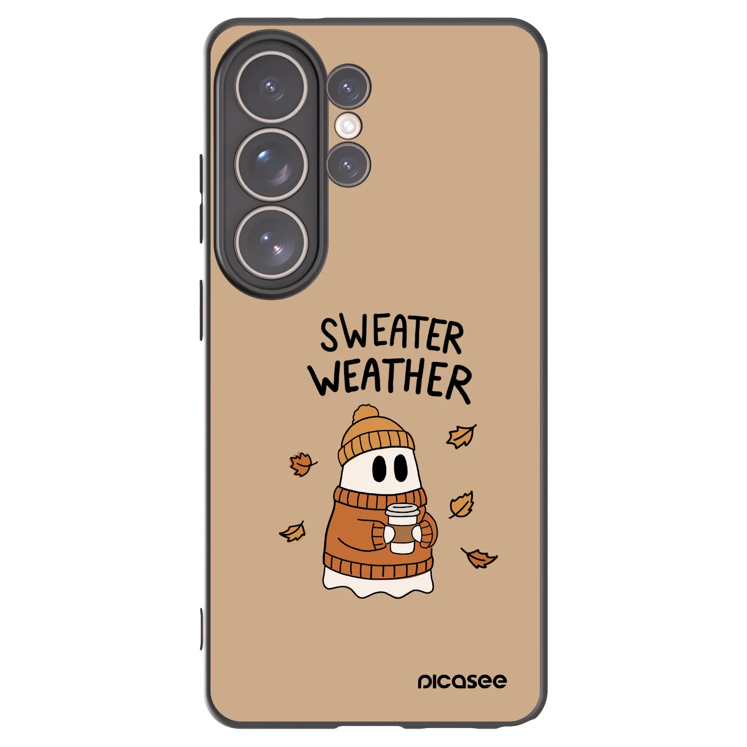 Picasee silikónový čierny obal pre Samsung Galaxy S26 Ultra - Sweater ghost