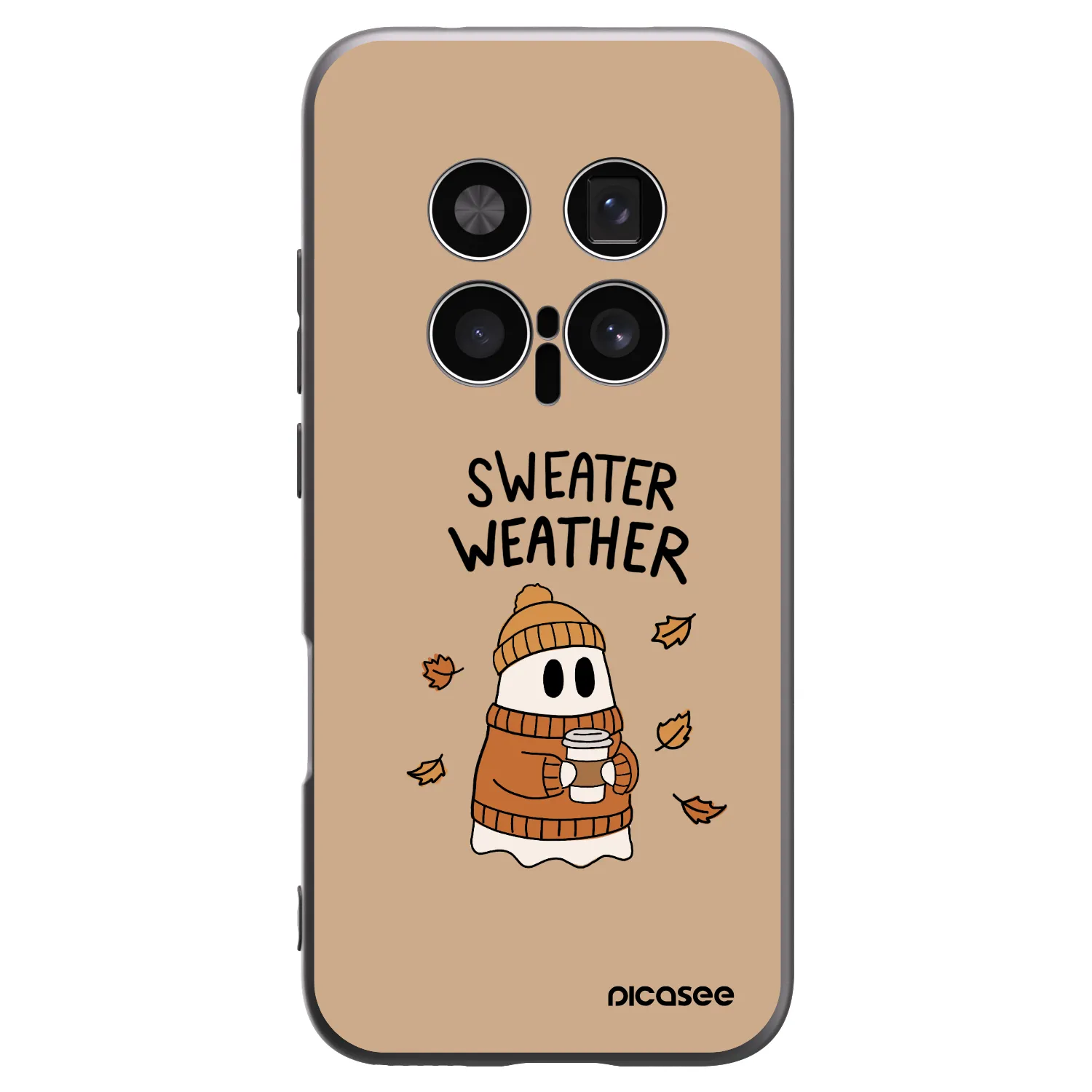 Picasee silikónový čierny obal pre Honor Magic8 Pro 5G - Sweater ghost