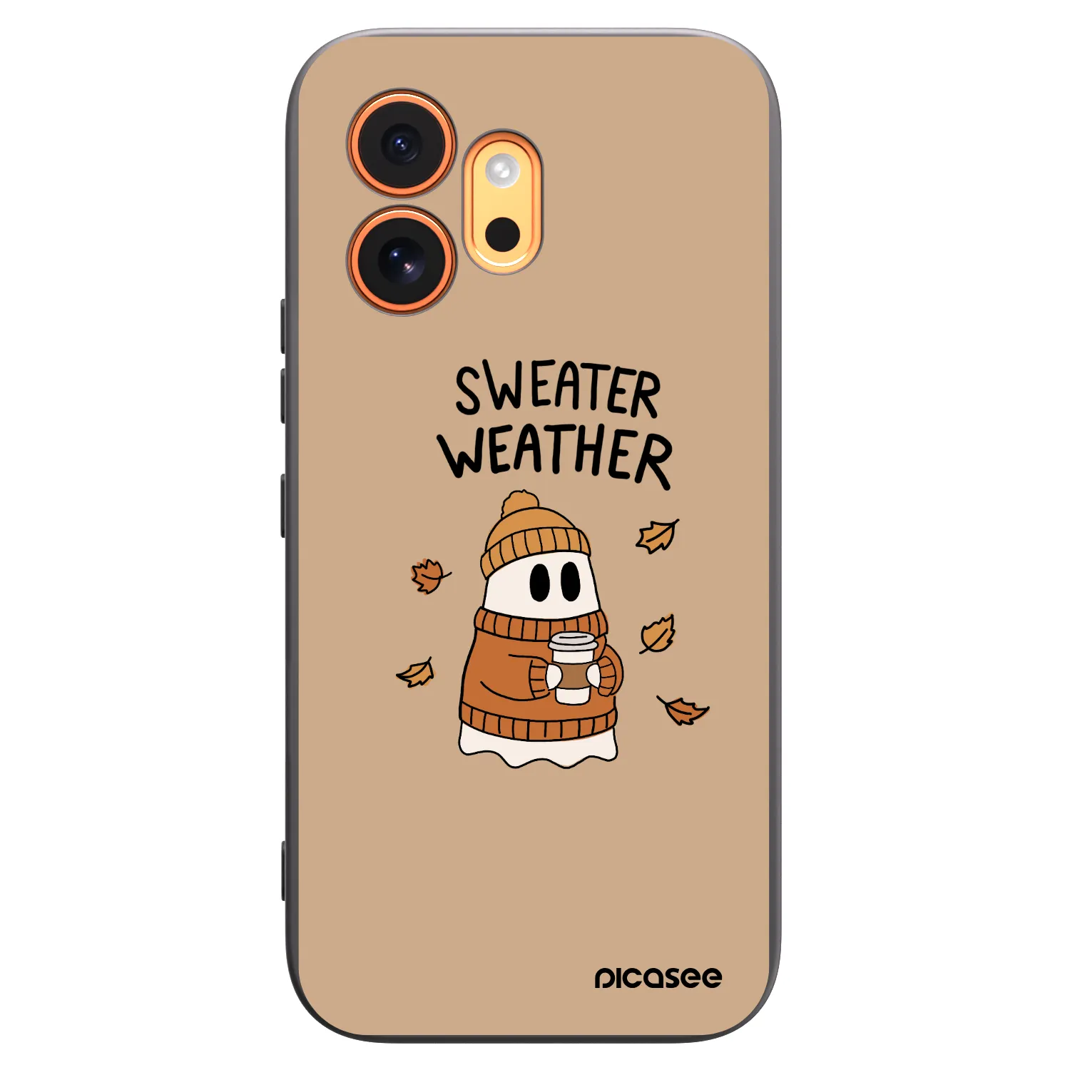 Picasee silikónový čierny obal pre Honor 600 - Sweater ghost