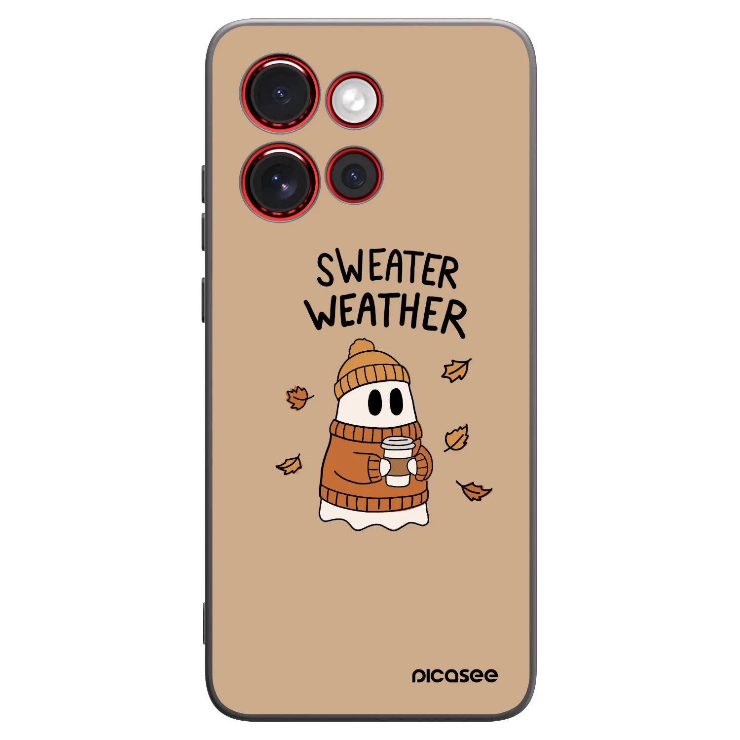 Picasee silikónový čierny obal pre Motorola Edge 60 Neo 5G - Sweater ghost
