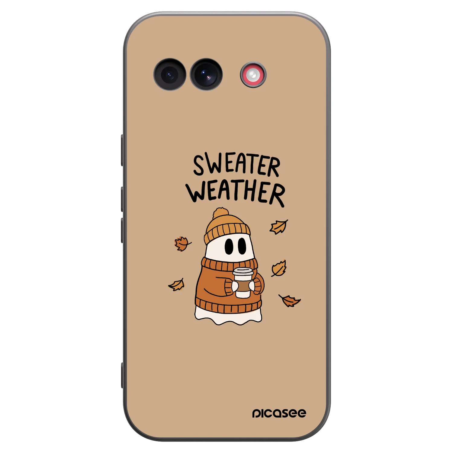 Picasee silikónový čierny obal pre Google Pixel 10a - Sweater ghost