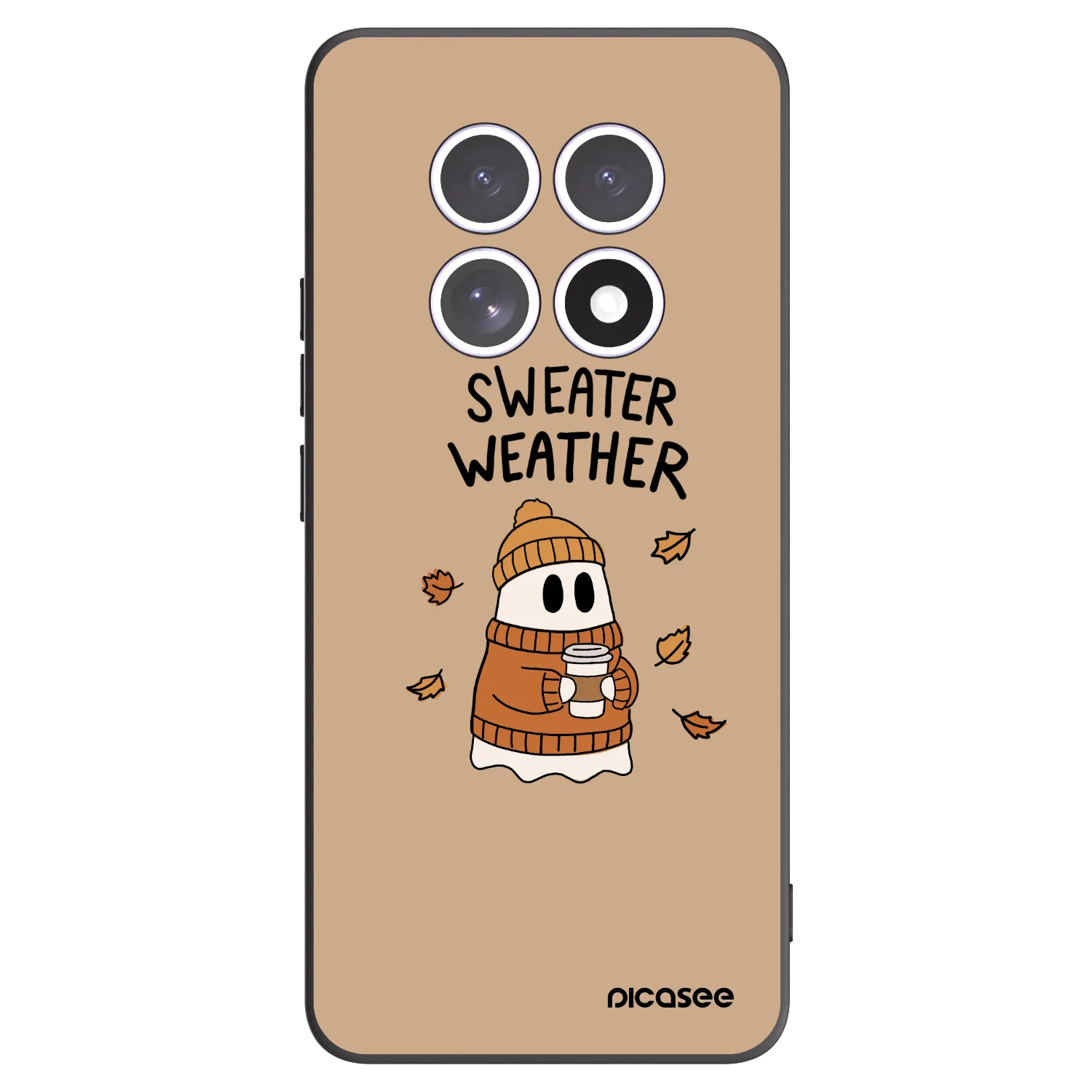 Picasee silikónový čierny obal pre Xiaomi Redmi Note 15 5G - Sweater ghost