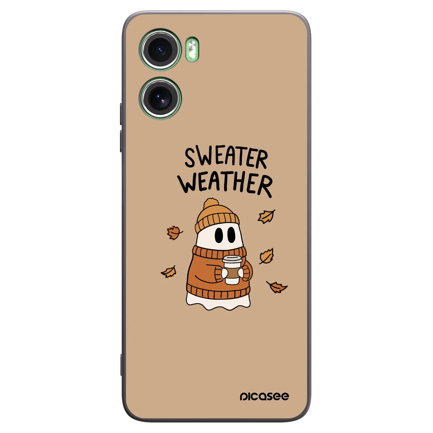 Picasee silikónový čierny obal pre Motorola Moto G06 - Sweater ghost