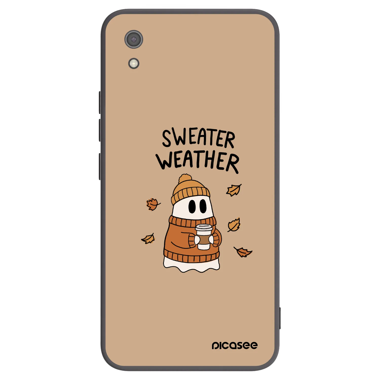 Picasee silikónový čierny obal pre Xiaomi Redmi 7A - Sweater ghost
