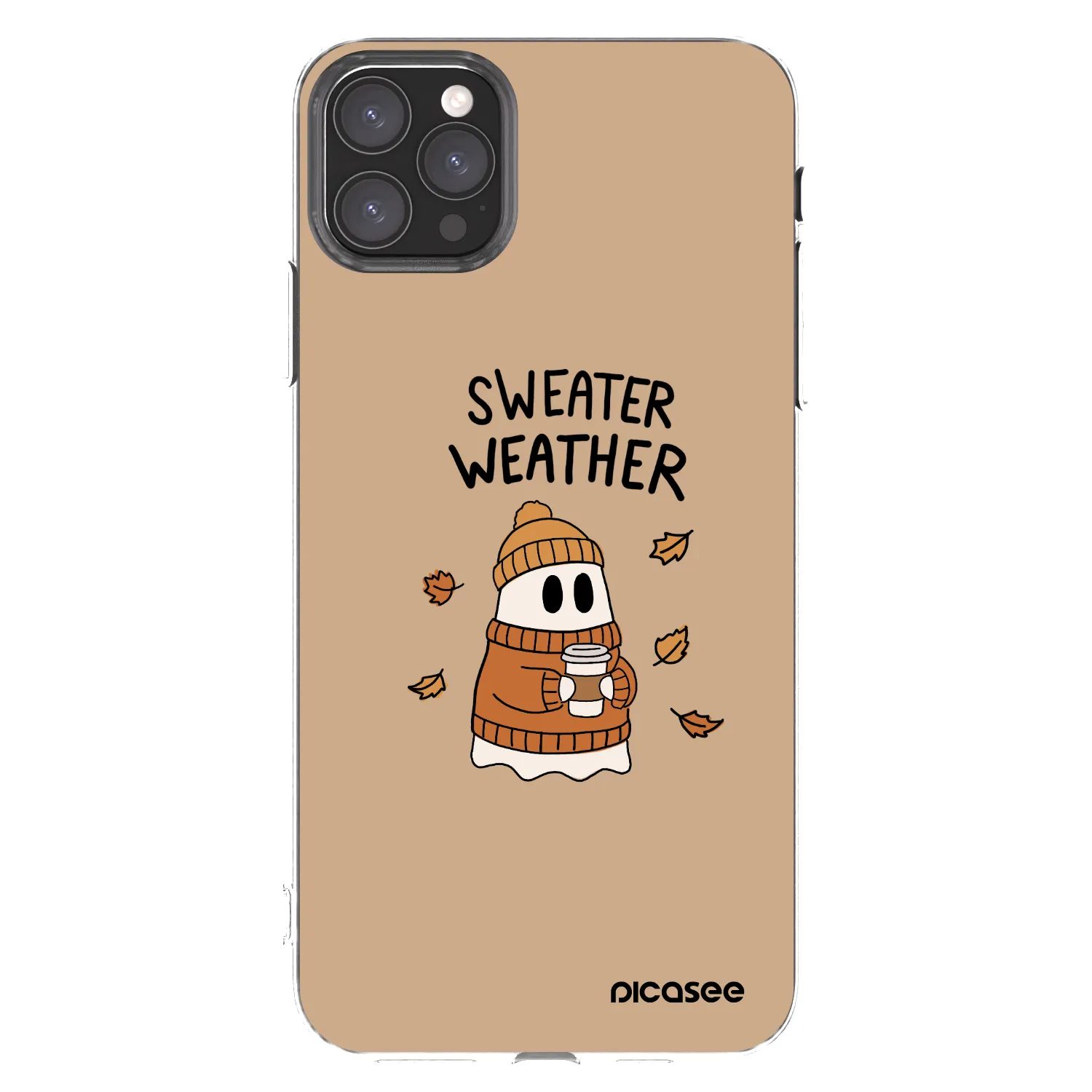 Picasee silikónový prehľadný obal pre Apple iPhone 11 Pro Max - Sweater ghost