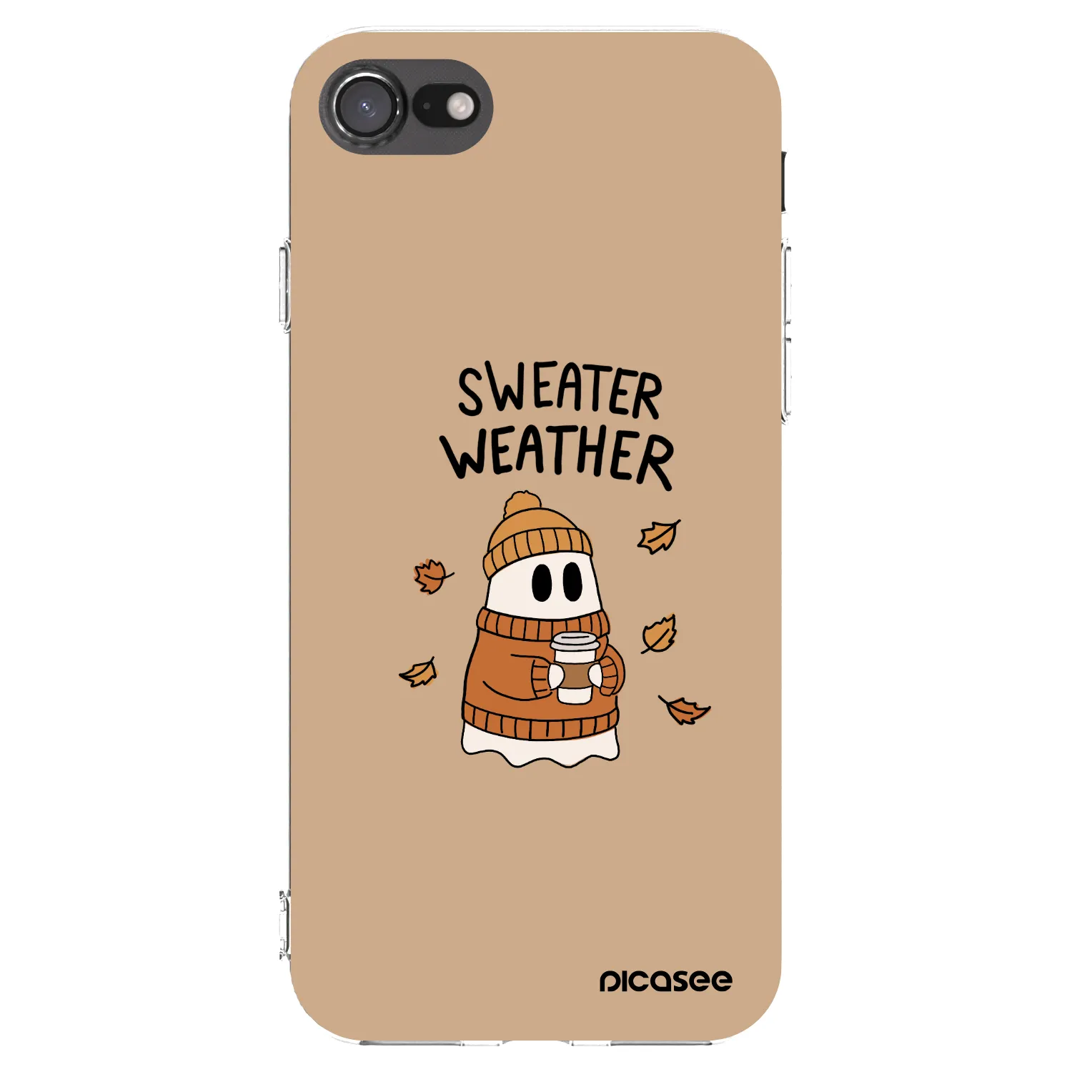 Picasee silikónový prehľadný obal pre Apple iPhone 8 - Sweater ghost