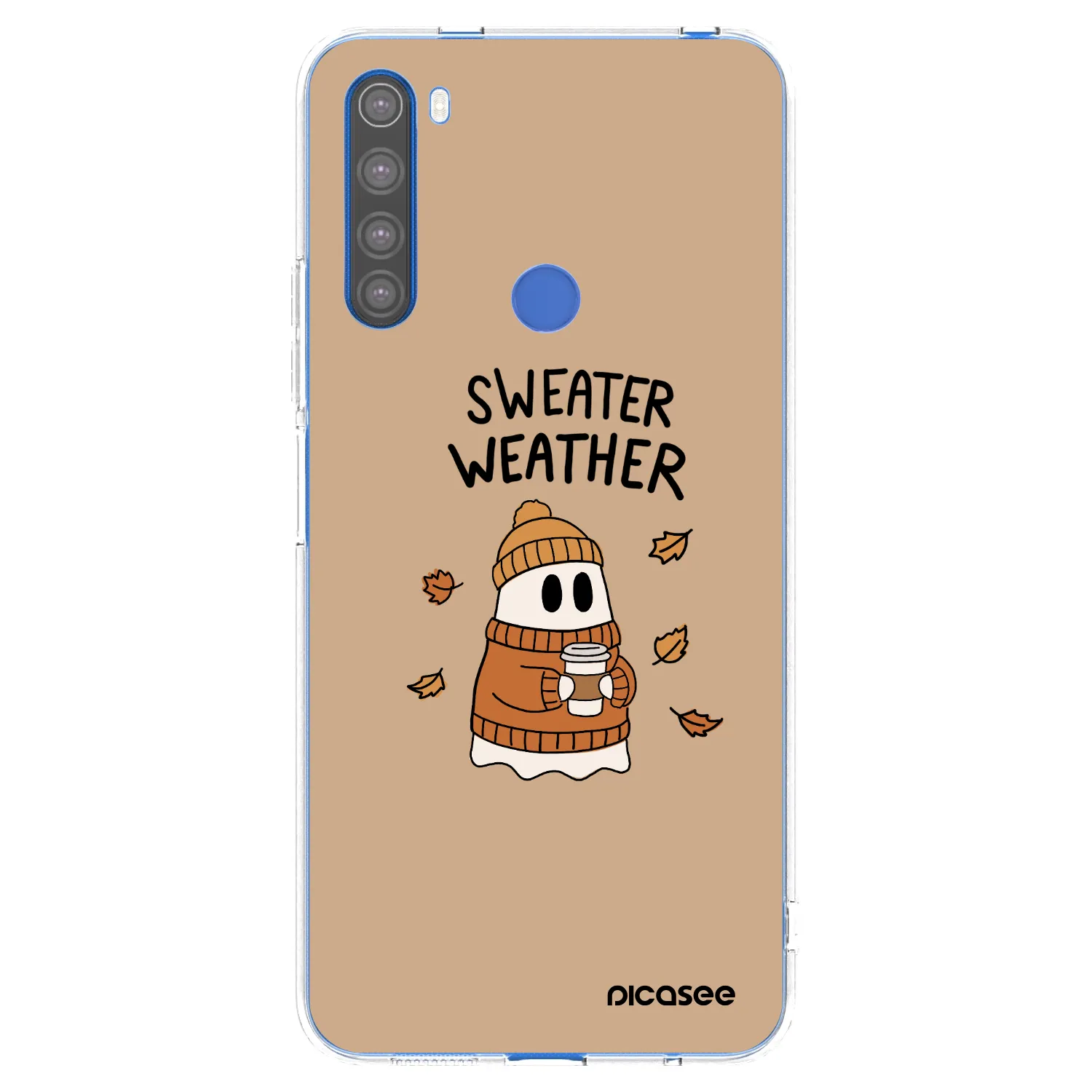 Picasee silikónový prehľadný obal pre Xiaomi Redmi Note 8T - Sweater ghost