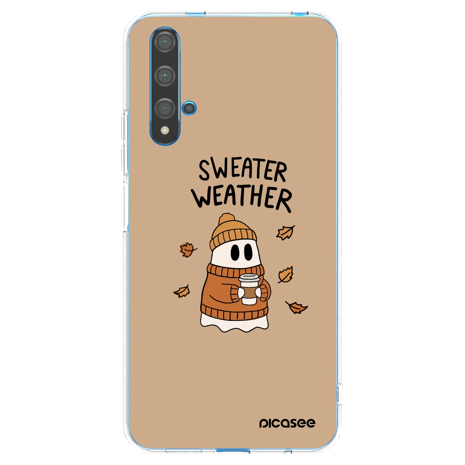 Picasee silikónový prehľadný obal pre Huawei Nova 5T - Sweater ghost