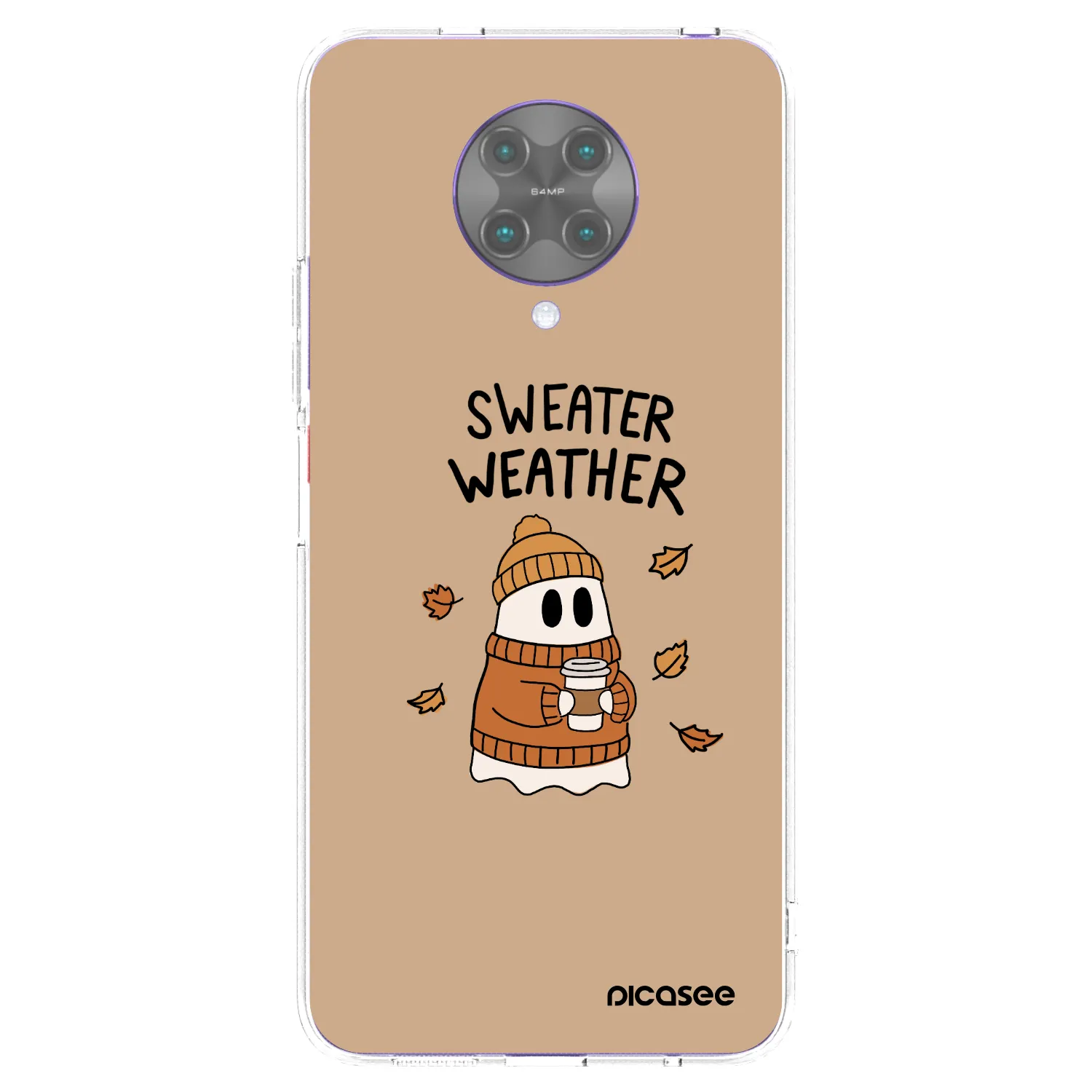Picasee silikónový prehľadný obal pre Xiaomi Poco F2 Pro - Sweater ghost