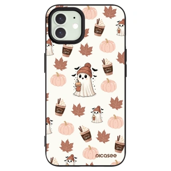 Picasee silikónový čierny obal pre Apple iPhone 12 - Pumpkin spice