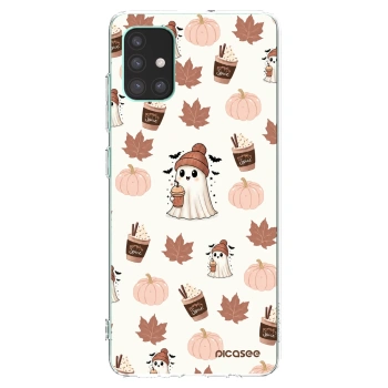 Picasee silikónový prehľadný obal pre Samsung Galaxy M51 M515F - Pumpkin spice