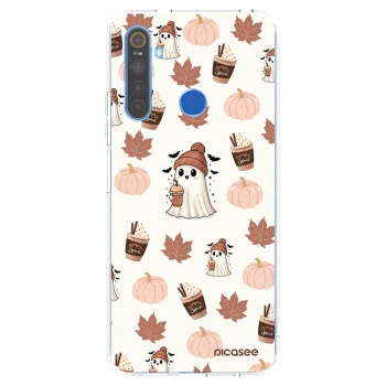 Picasee silikónový prehľadný obal pre Realme 5 - Pumpkin spice