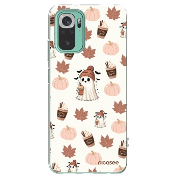 Picasee silikónový prehľadný obal pre Xiaomi Redmi Note 10 Pro - Pumpkin spice