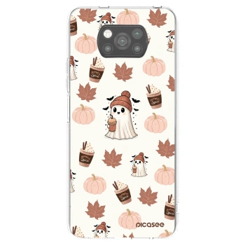 Silikónový čierny obal pre Xiaomi Poco X3 Pro - Pumpkin spice