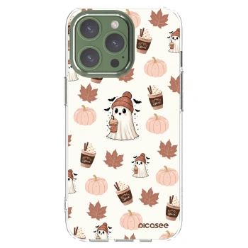Silikónový prehľadný obal pre Apple iPhone 13 Pro - Pumpkin spice
