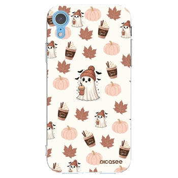 Picasee silikónový prehľadný obal pre Apple iPhone XR - Pumpkin spice